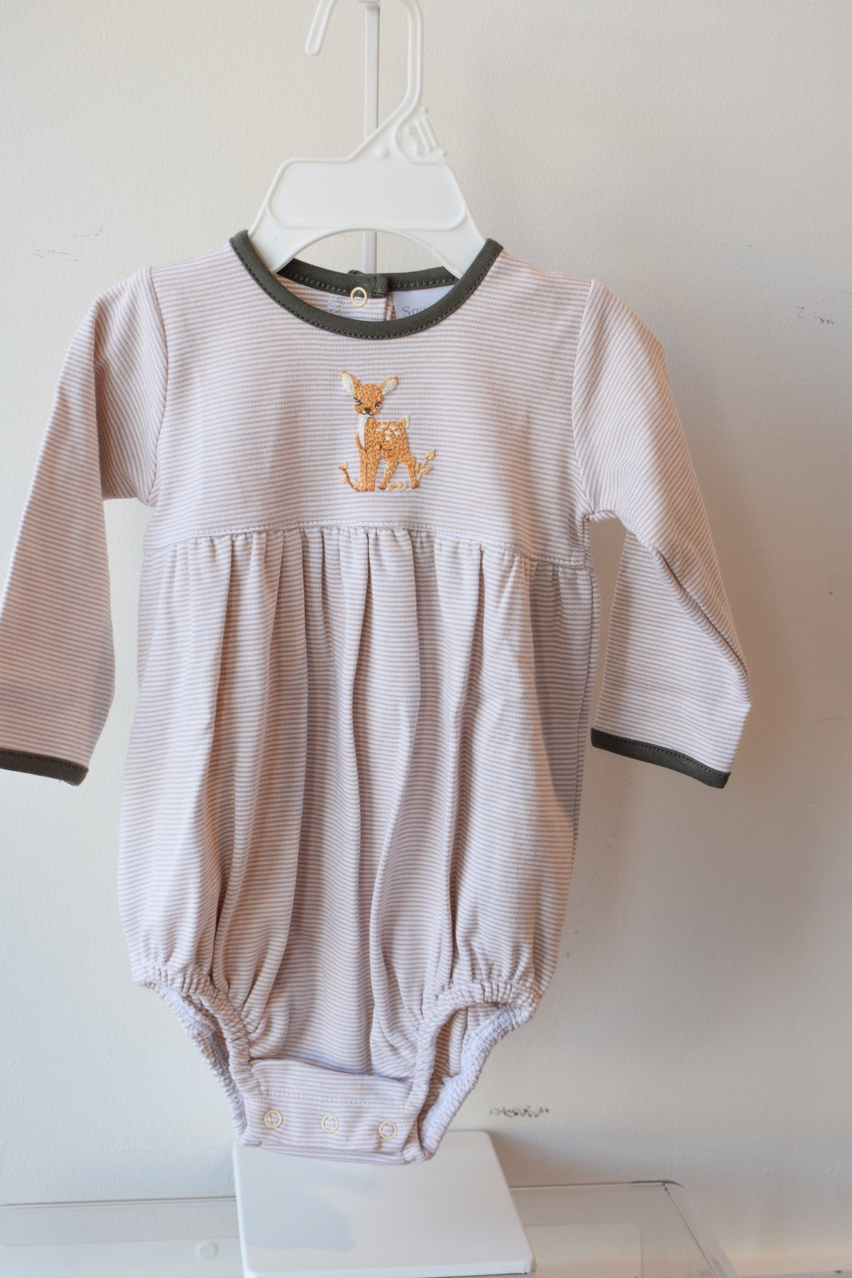 Fawning Around Mini Stripe Trim Bubble