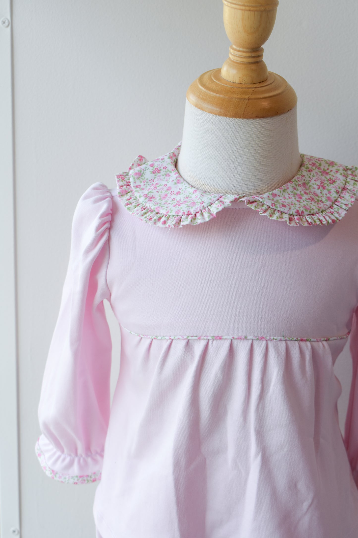 Franny's Floral Collar Knit Bloomer Set
