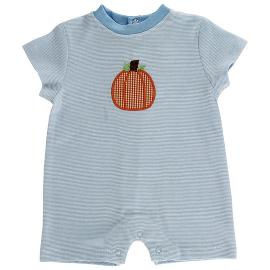 Pumpkin Patch-Boy Knit Short Romper