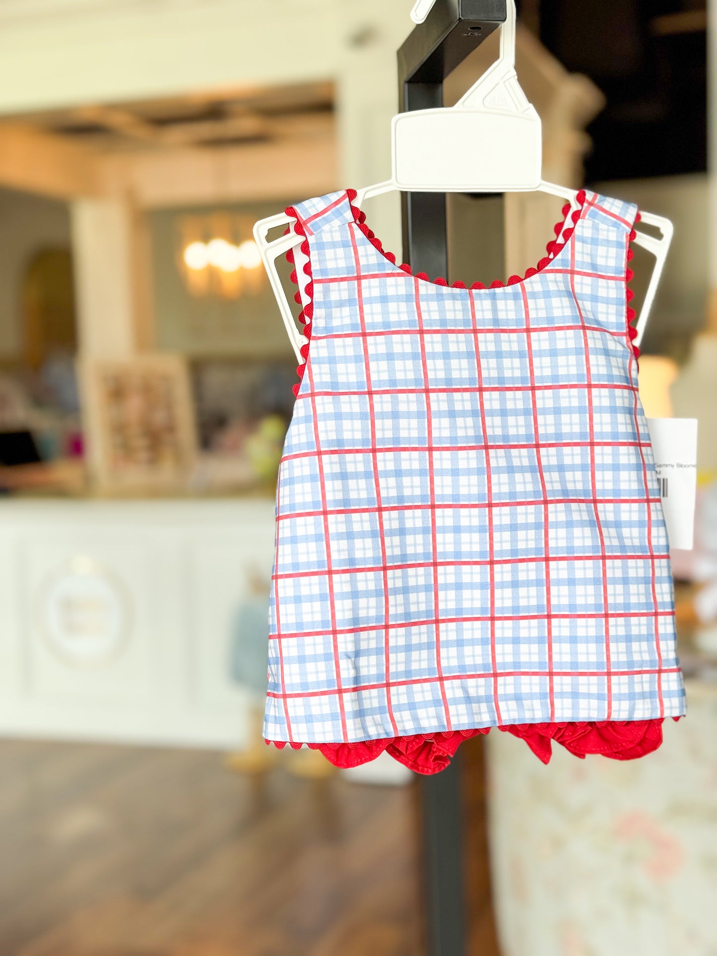 “Plaid” To Be An American! Sammy Bloomer Set