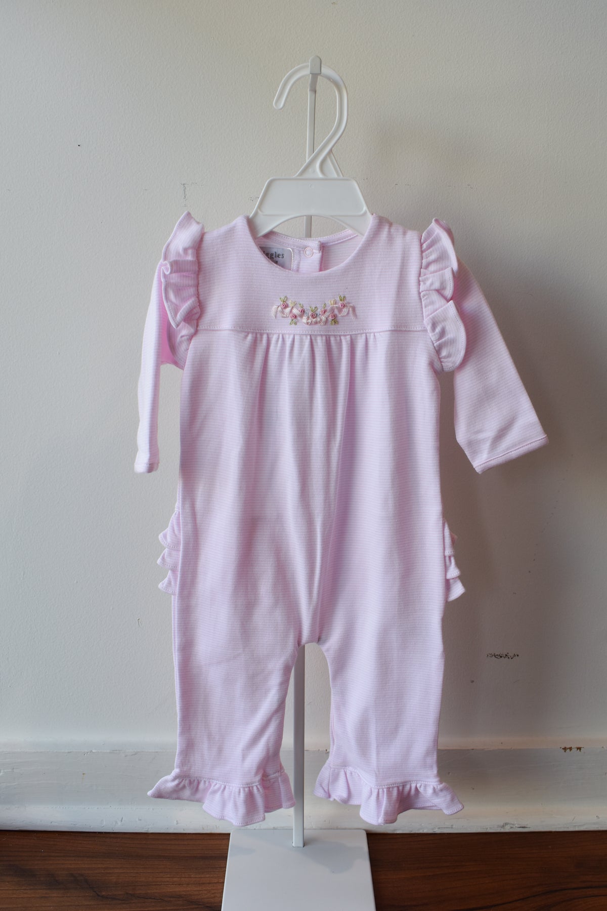 Petal Pink Long Sleeve Romper