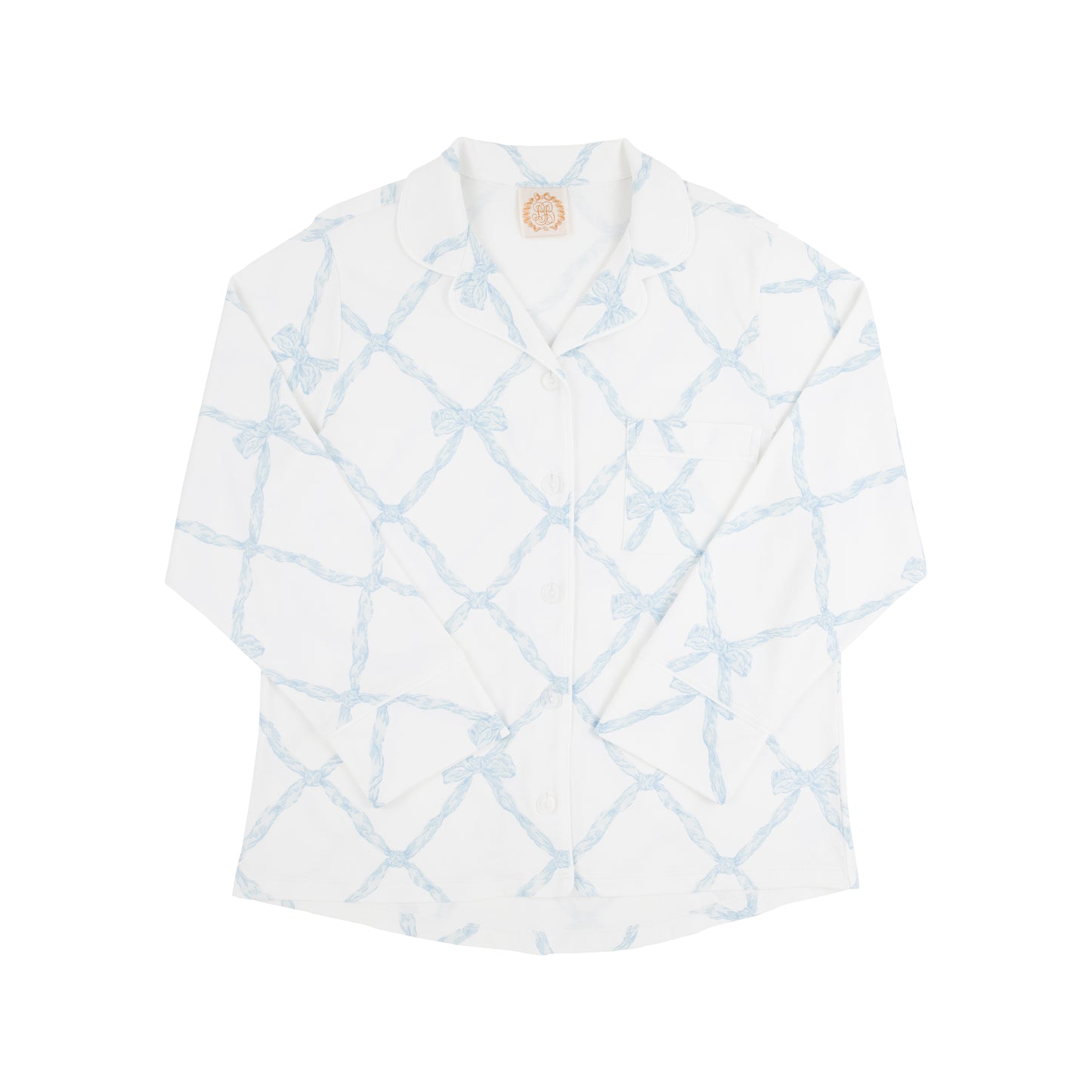 Women's Let Me Lounge Long Sleeve-Blue Belle Meade Bow