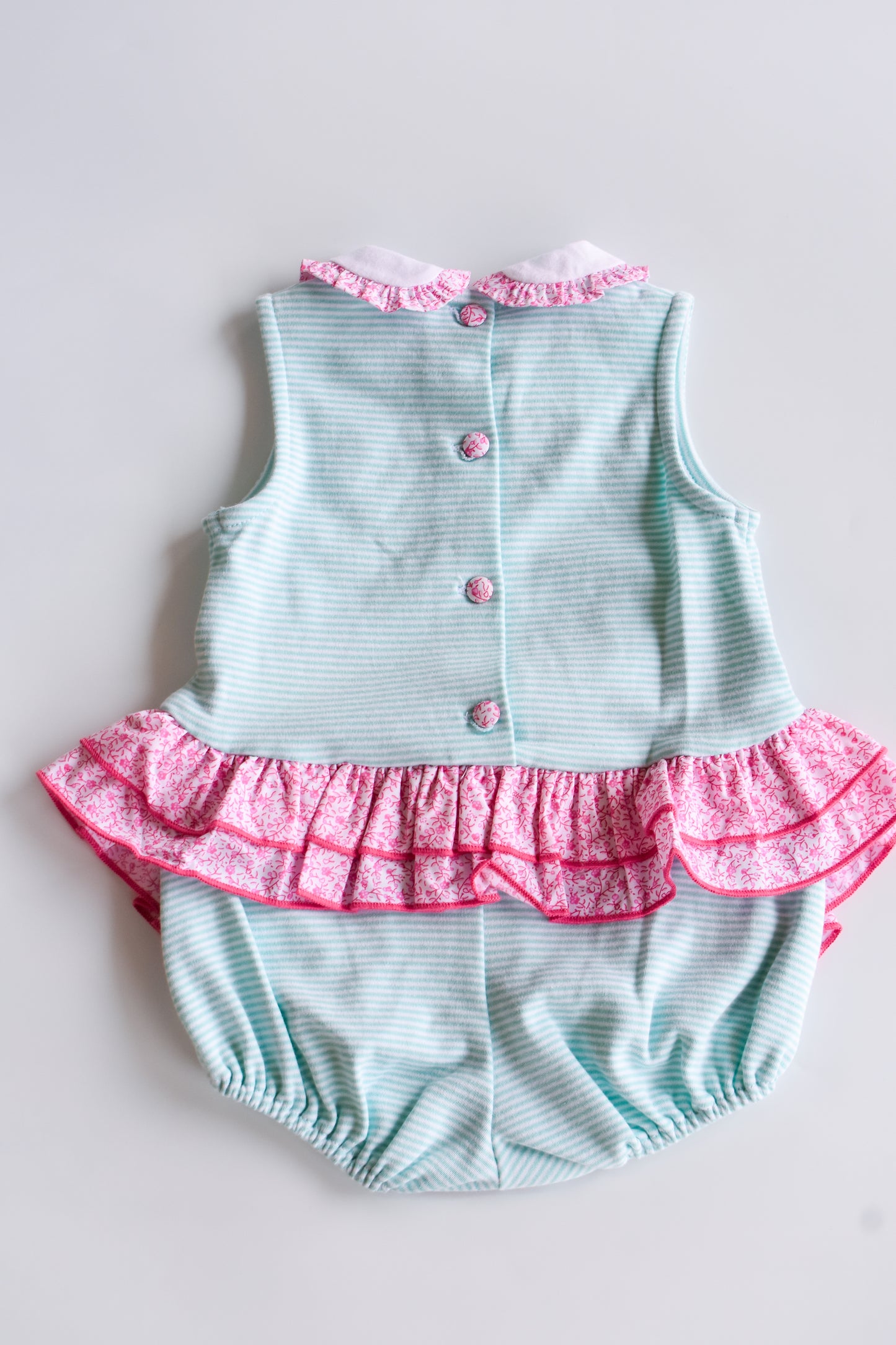 Flamingo Bailey Bubble-Mint Bitty Striped