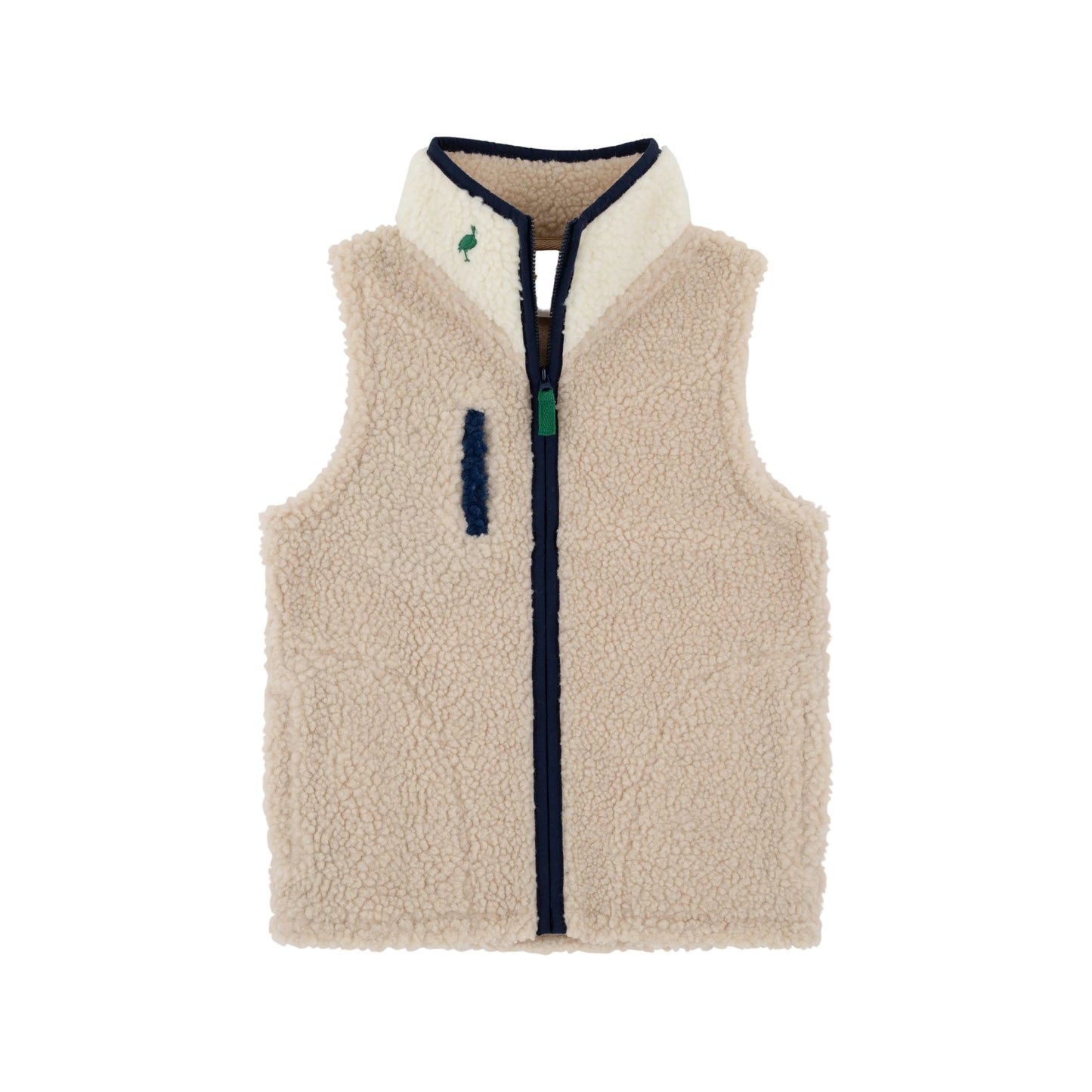 Van Camp Sherpa Vest-Khaki/Pearl