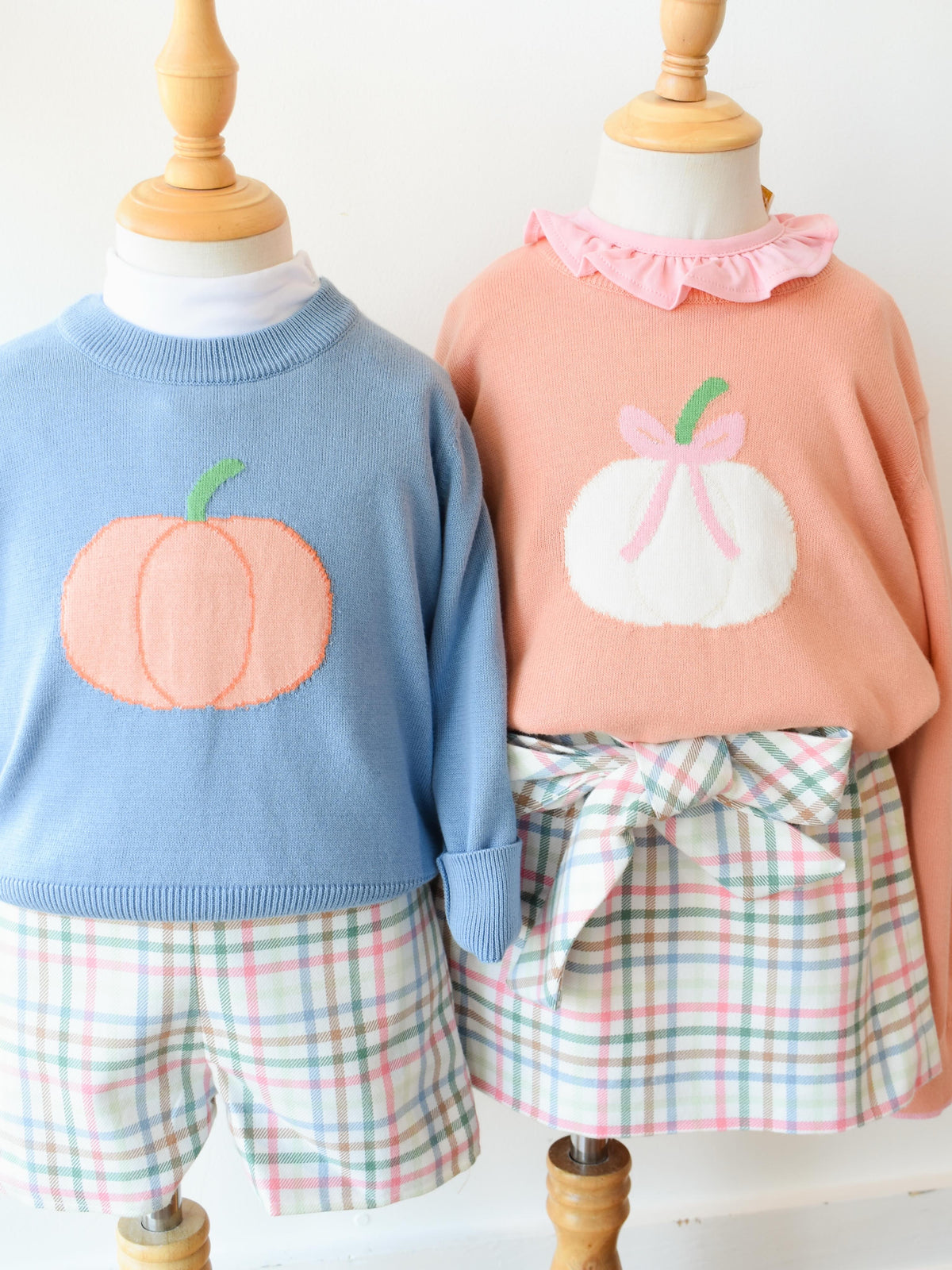 Isaac's Intarsia Sweater-Barrington Blue/Pumpkin