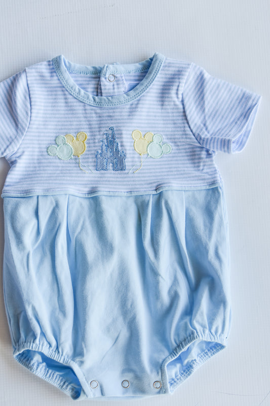 Magical Castle Blue Knit Bubble