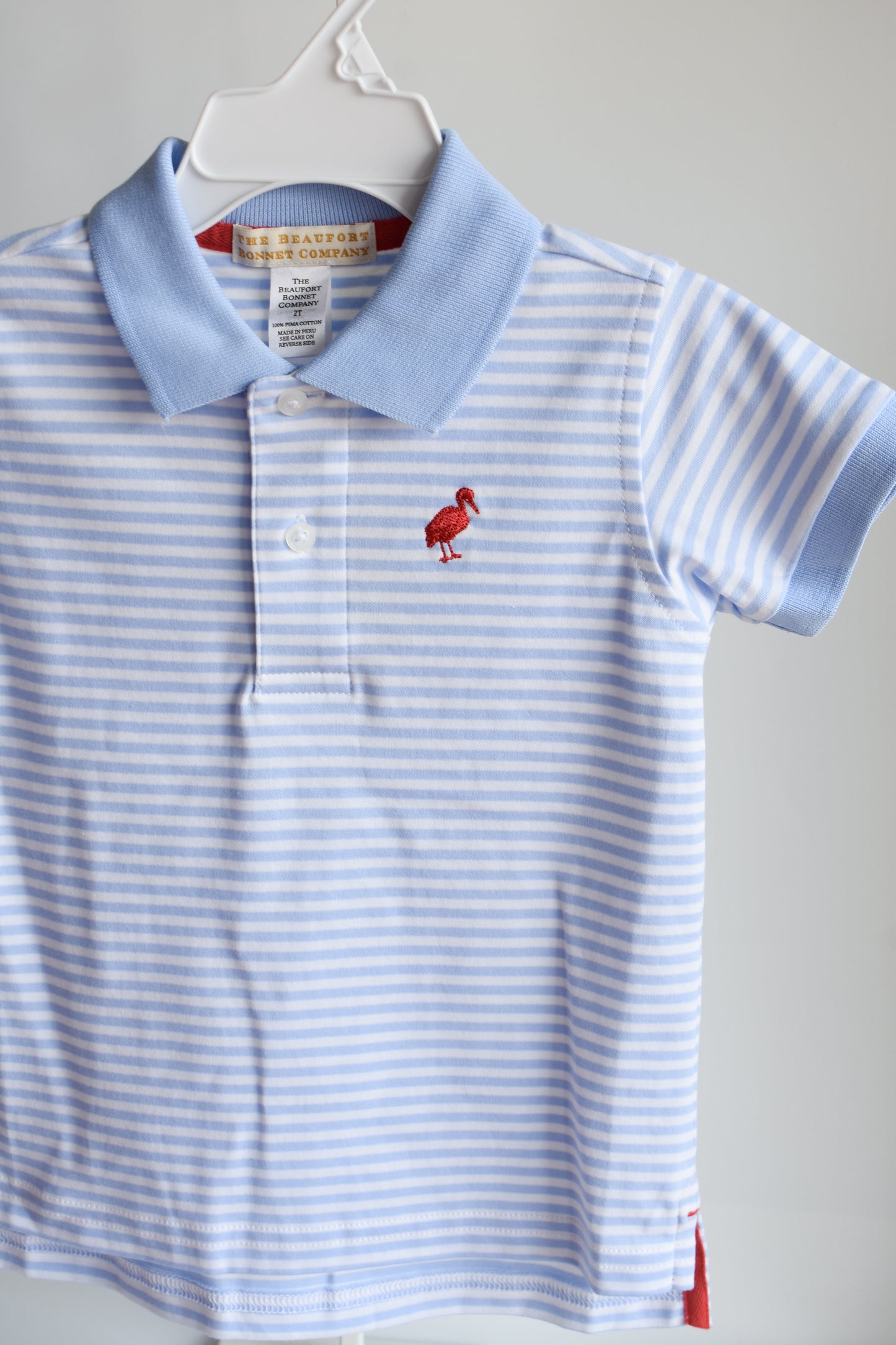 Prim & Proper Polo-Beale St Blue Stripe