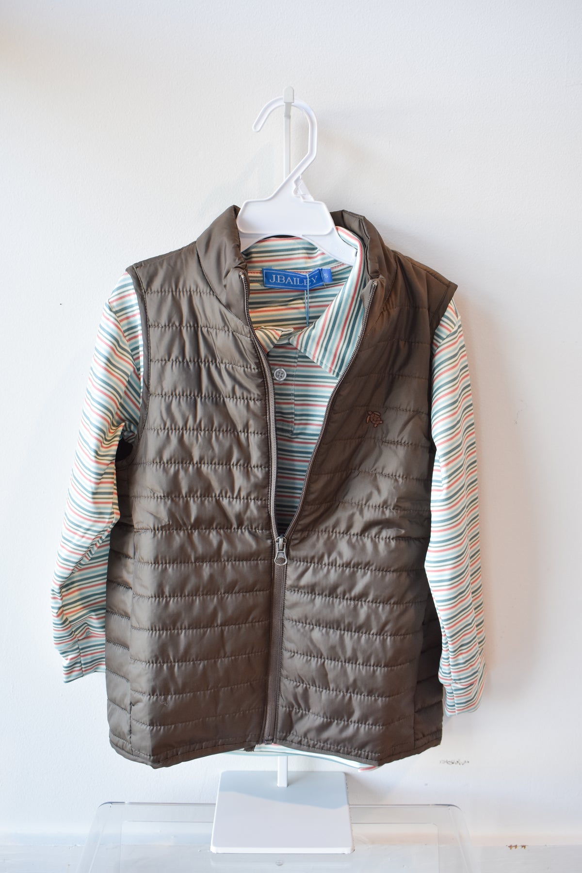 Quilted Performance Vest-Chestnut