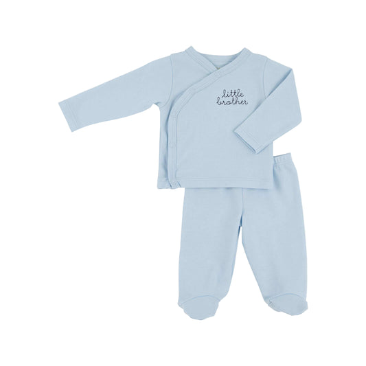 Little Brother Cameron Cross-Front Set-Buckhead Blue