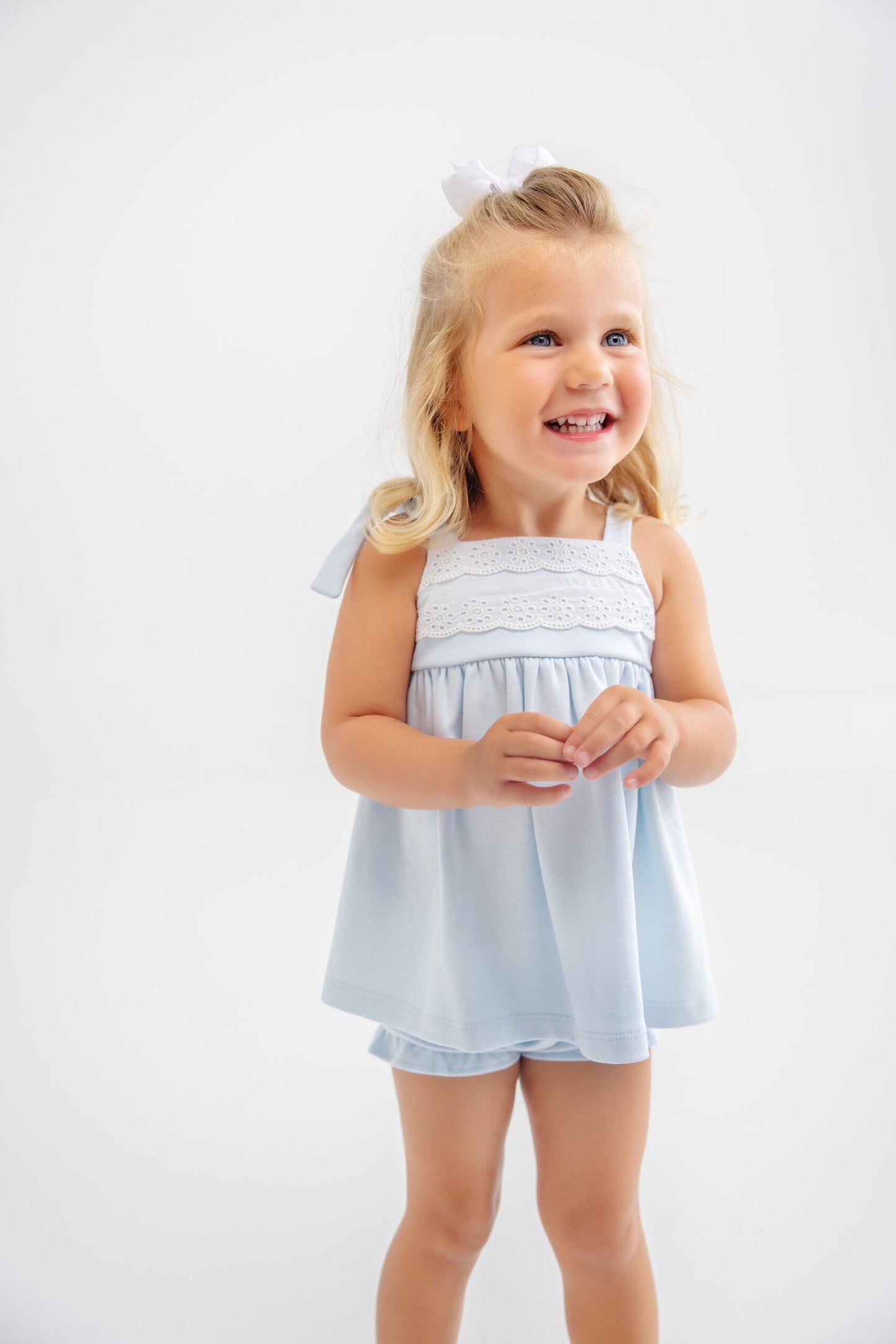 Idabelle Bloomer Set-Buckhead Blue Pima