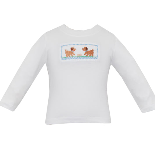 Petit Pups Smocked Long Sleeve Pant Set