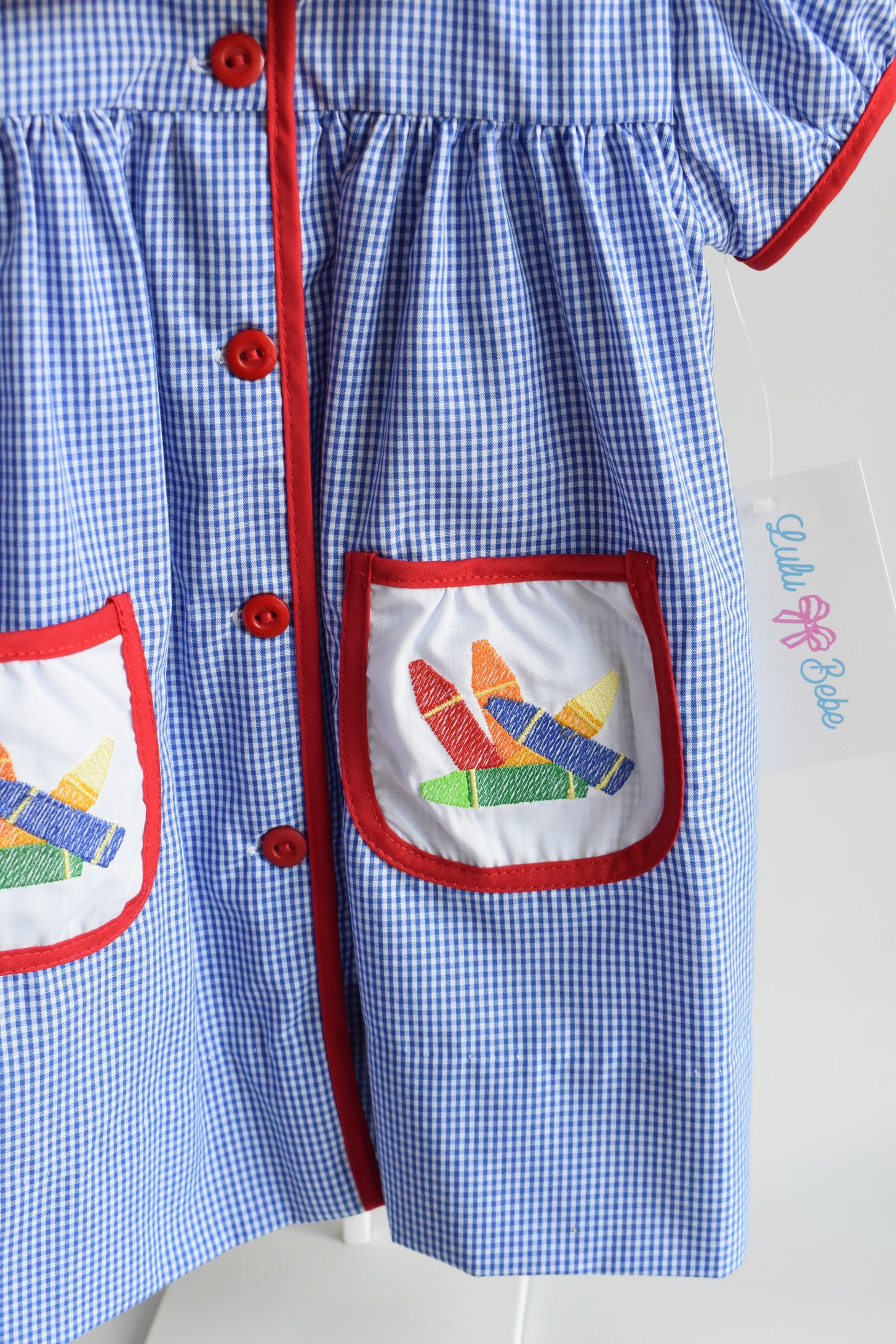 Bea's Back To School Crayon Pocket Dress