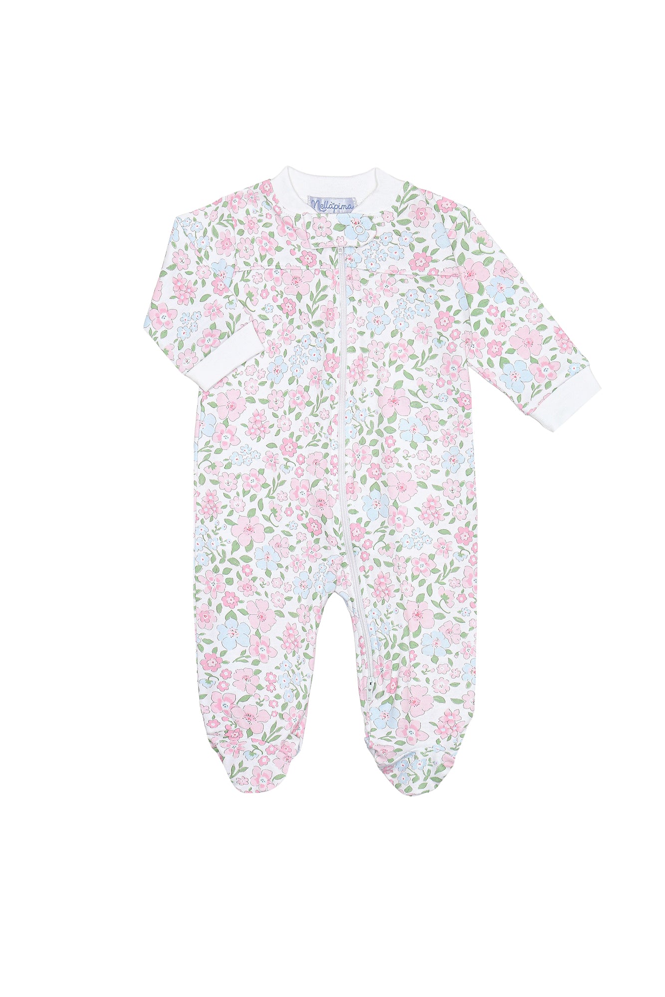 English Gardens Zipper Footie