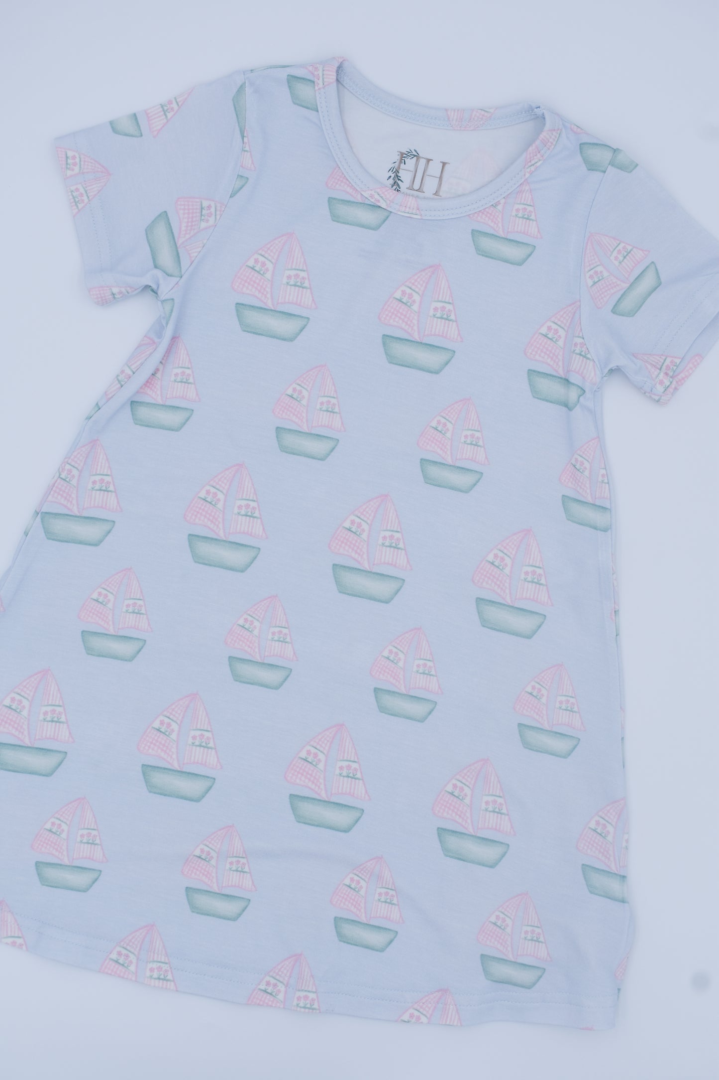 Seaside Sailboats Bamboo Play Dress