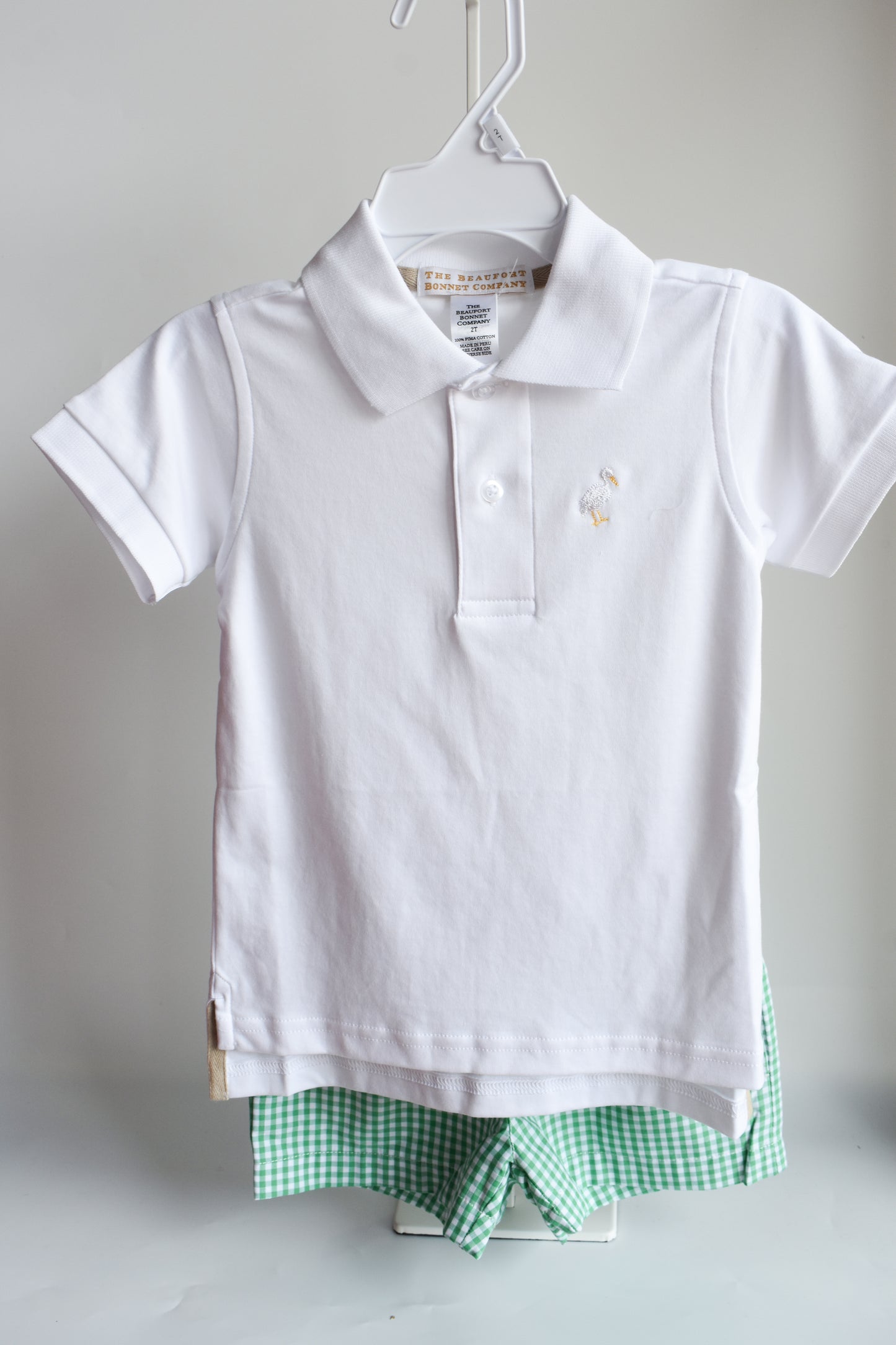 Sheffield Shorts-Gibson Green Mini Gingham