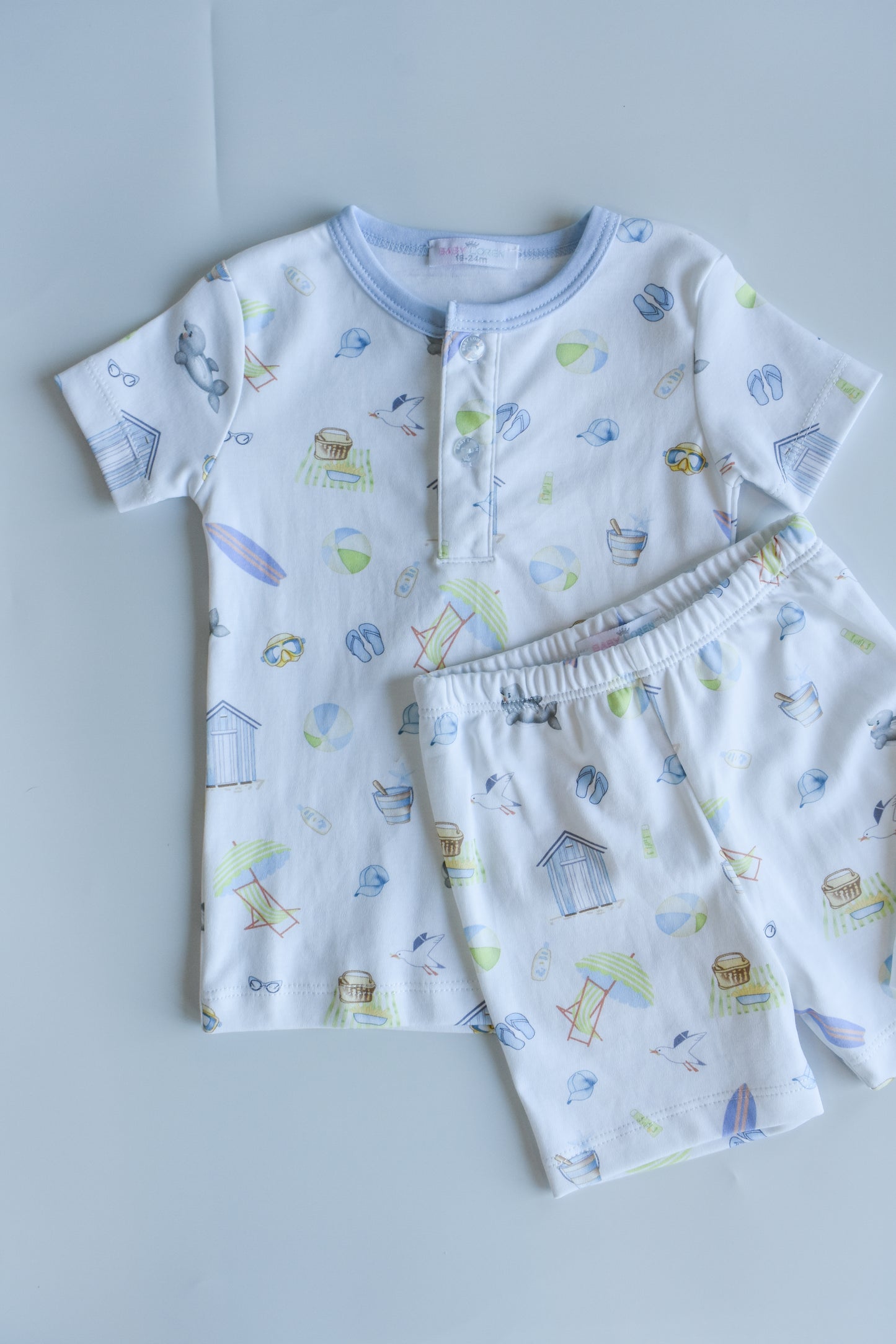 Sandy Blue Toes-Boy’s PJ Short Set