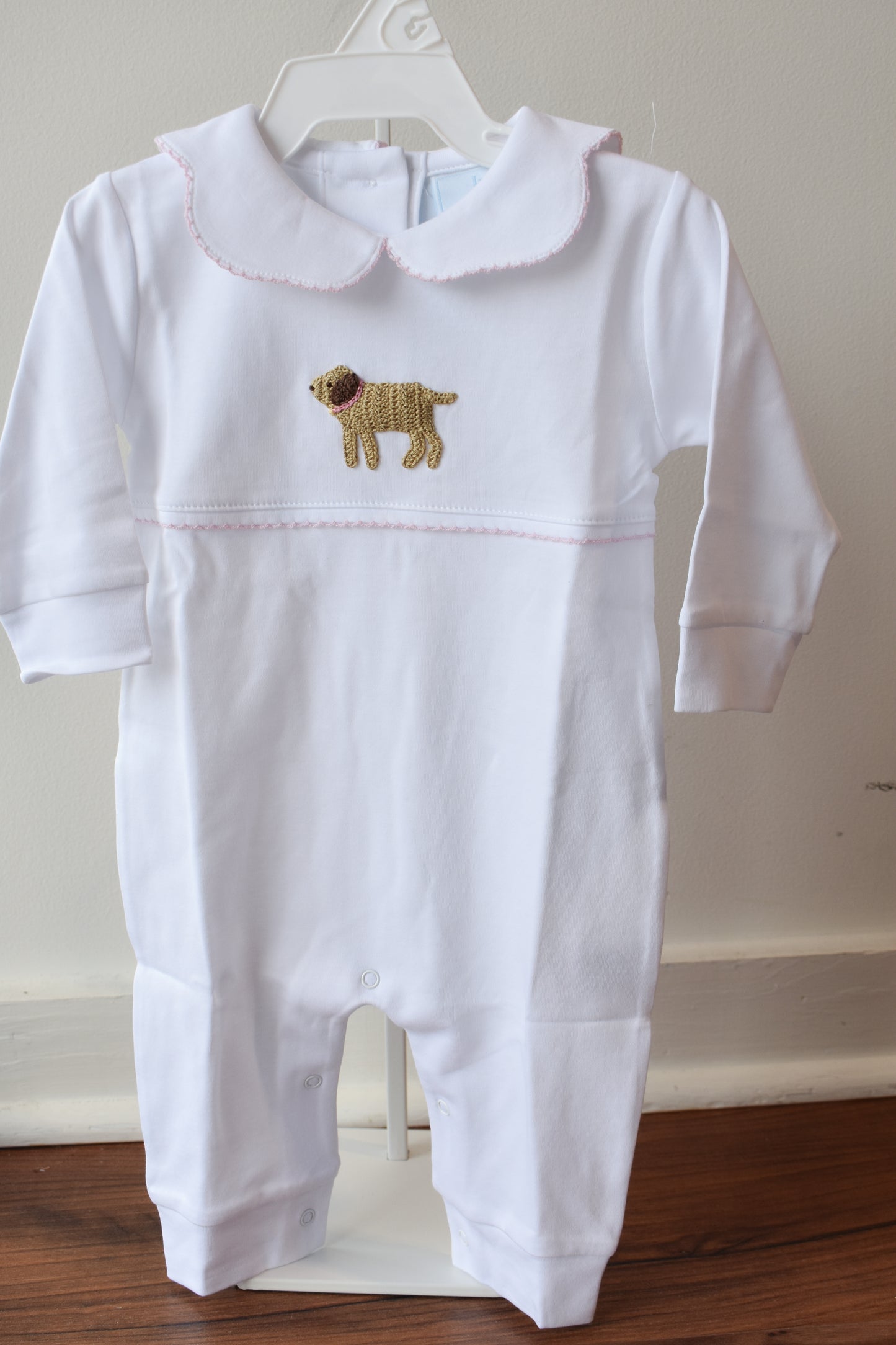 Crochet Playsuit-Pink Lab