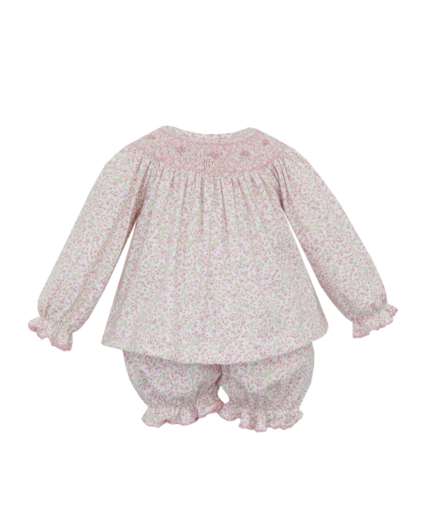 Harper Mini Floral Smocked Bishop Bloomer Set