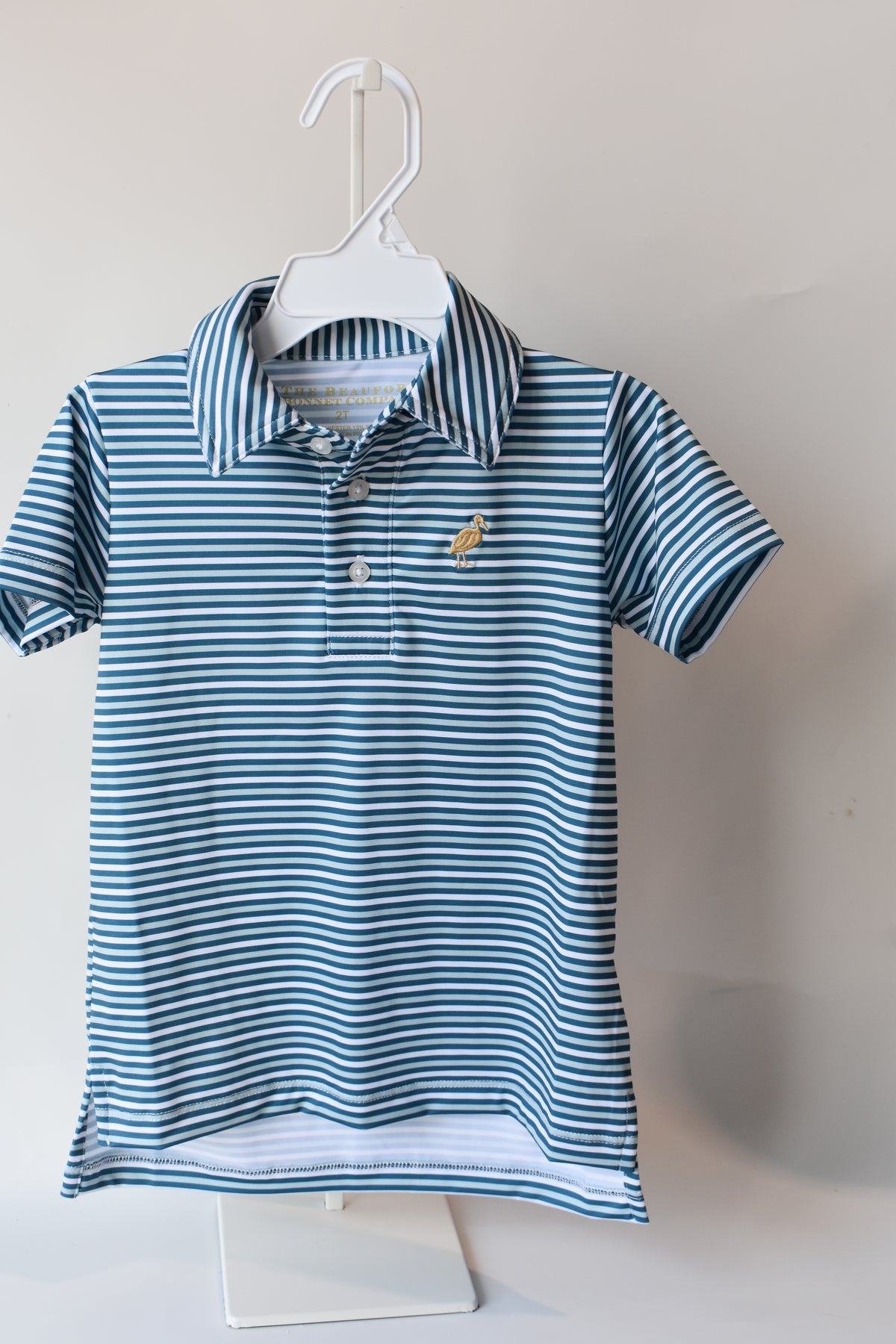 Prepletic Prim and Proper Polo-Barnsley Blue/Khaki Sumner Stripe