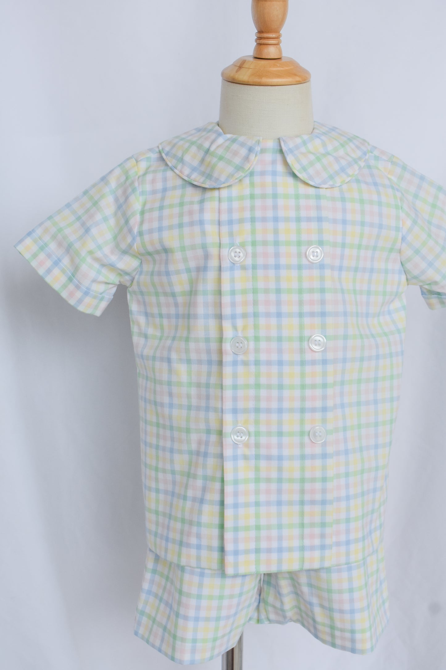 Easter Morning Plaid Dressy Short Set
