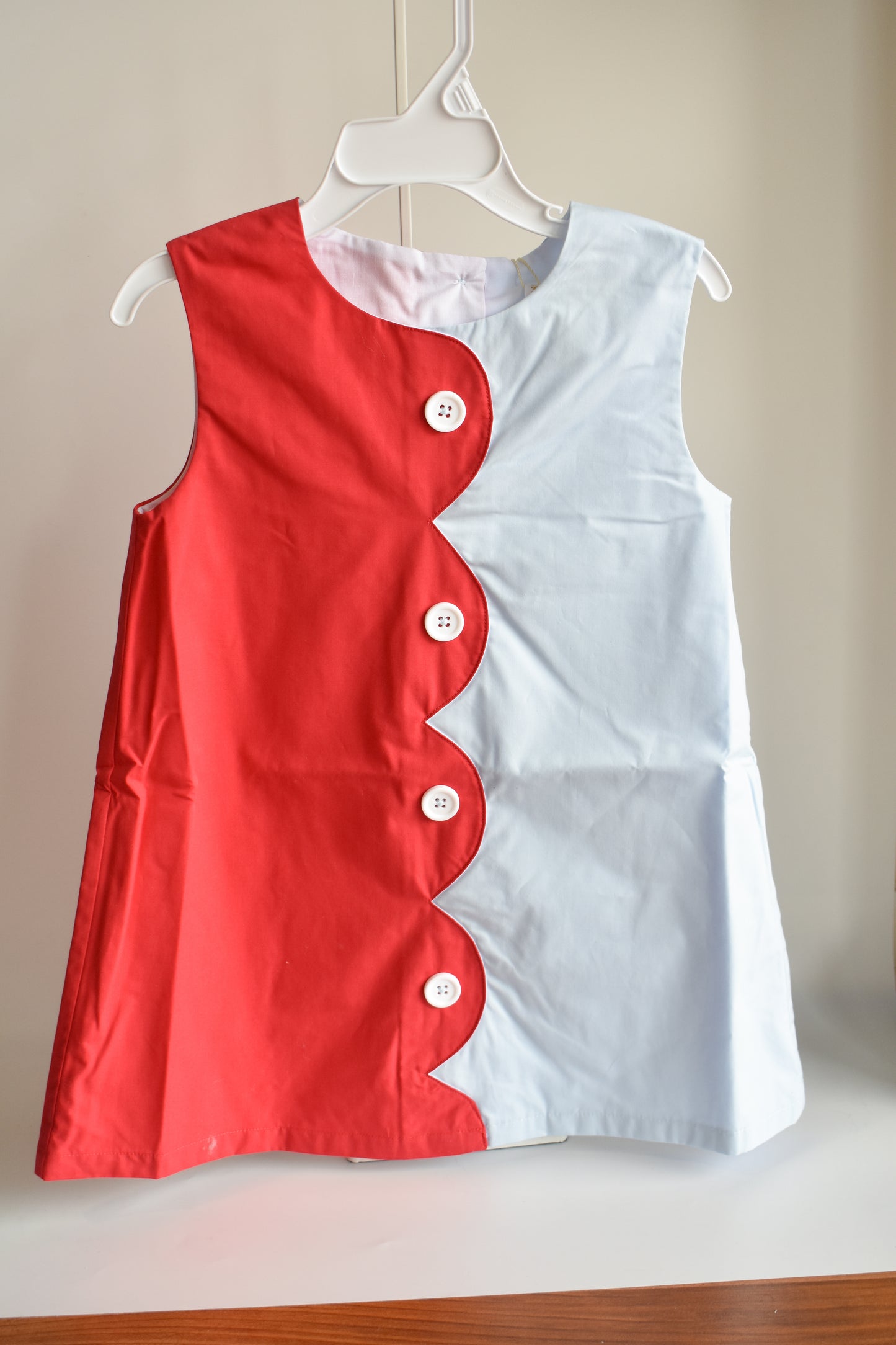 Kennedy Colorblock Jumper-Red/Buckhead Blue