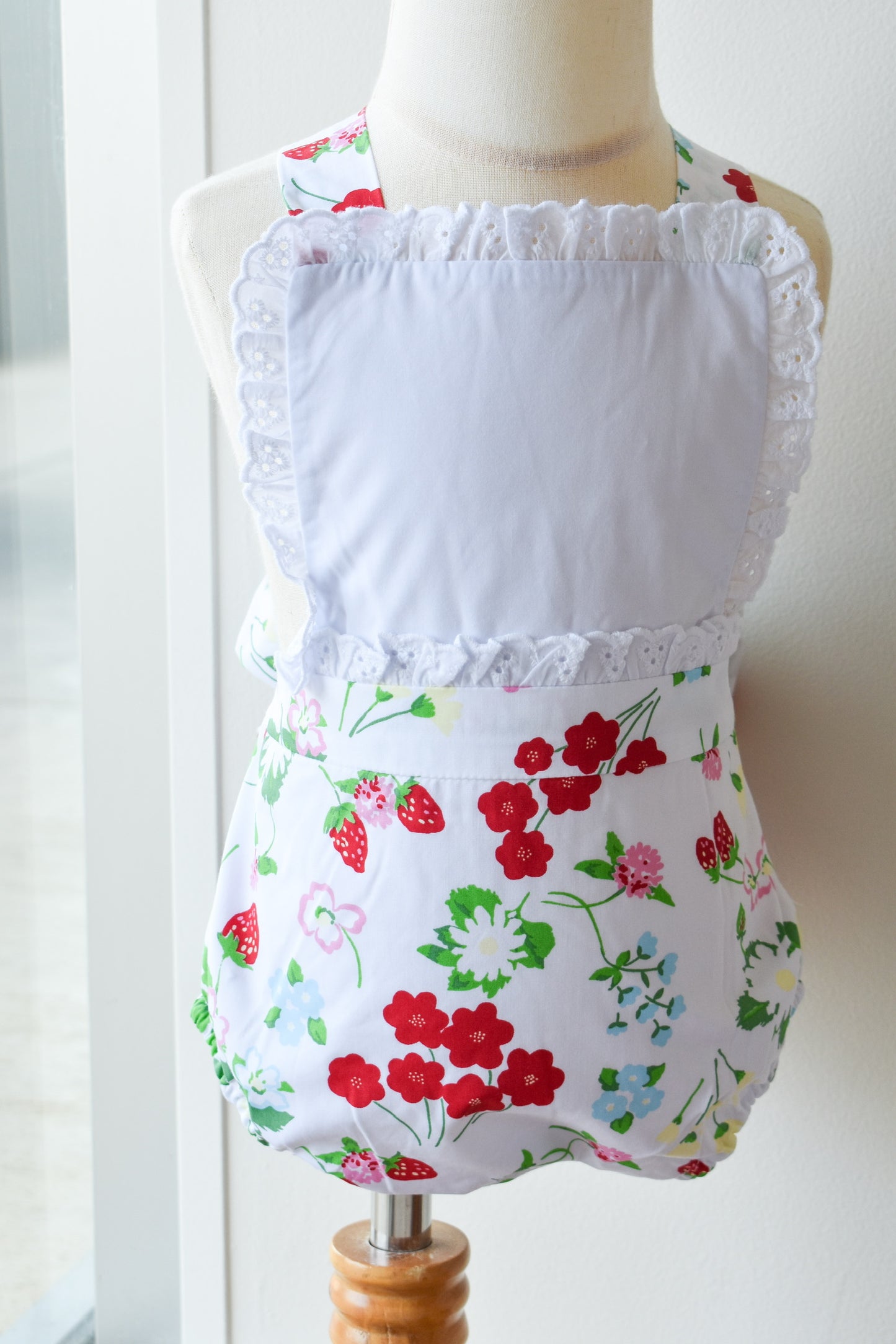 Sally Sunsuit-Berry Sweet Broadcloth