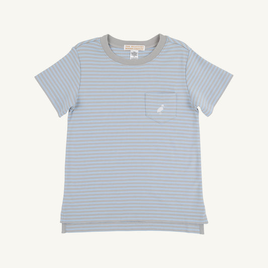 Carter Crewneck-Beale St/Grantley Grey Striped