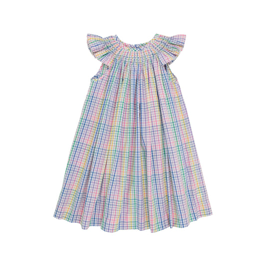 Sandy Smocked Dress- Angel Sleeve