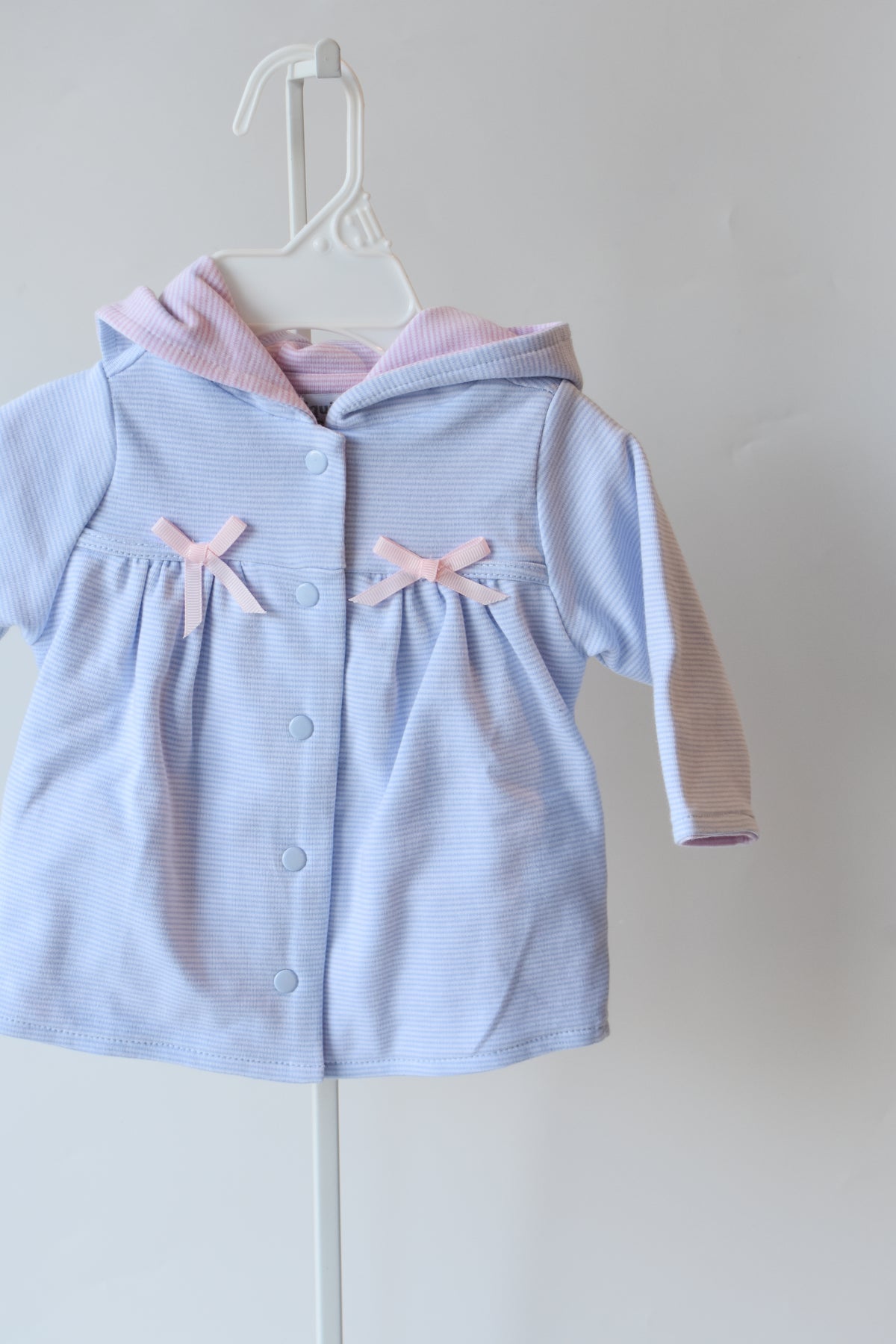 Blue Mini Stripe Bow Jacket