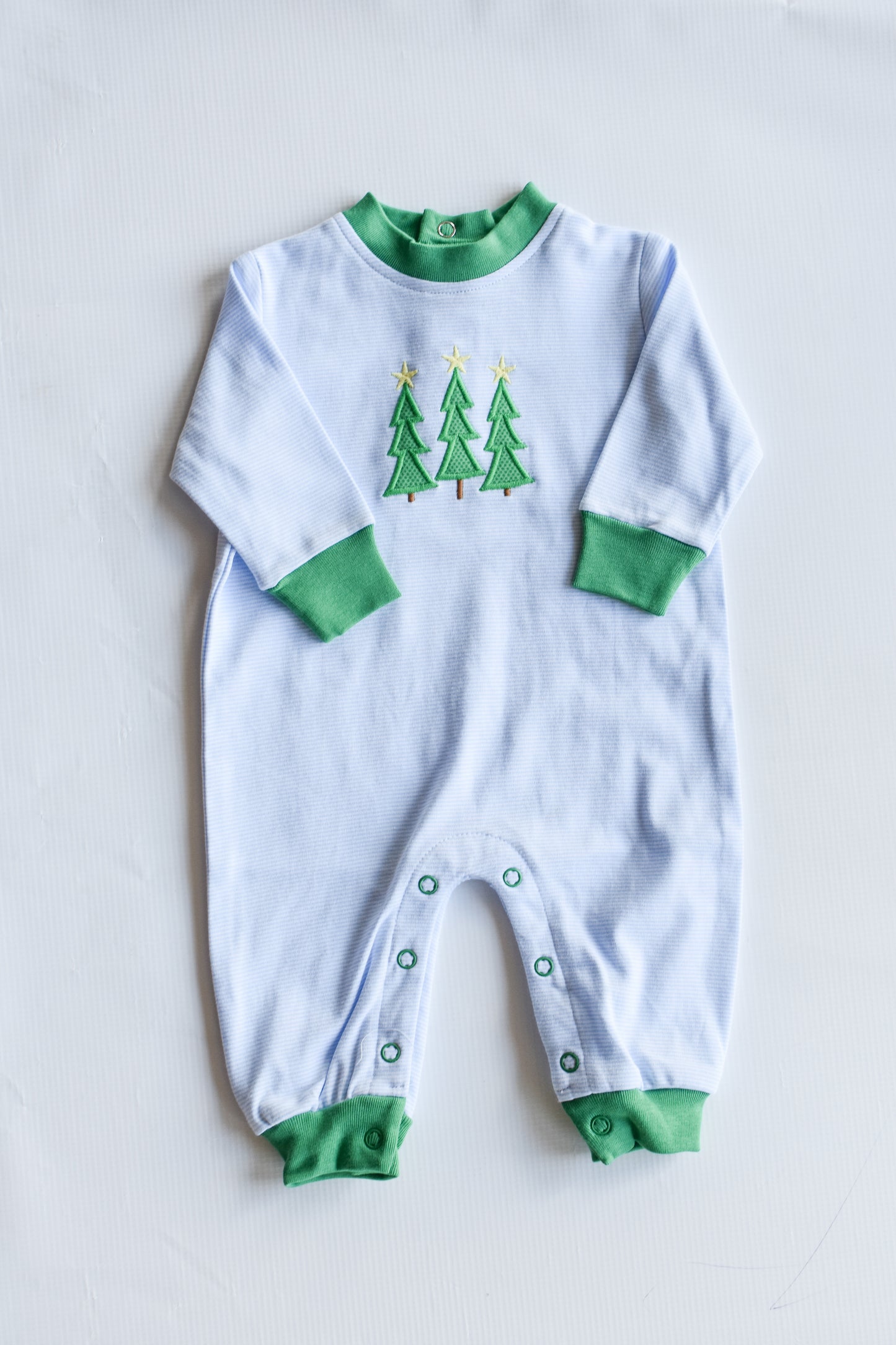 Enchanted Evergreens Boy's Knit Romper