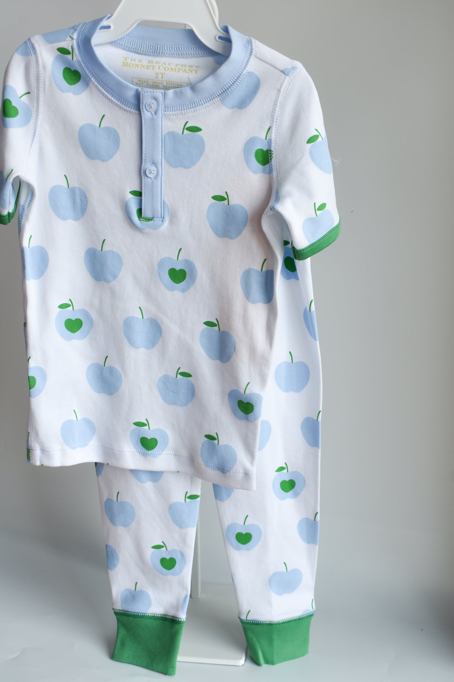 Sutton's Short Sleeve Sleep Set-Blue Applecrest Orchard