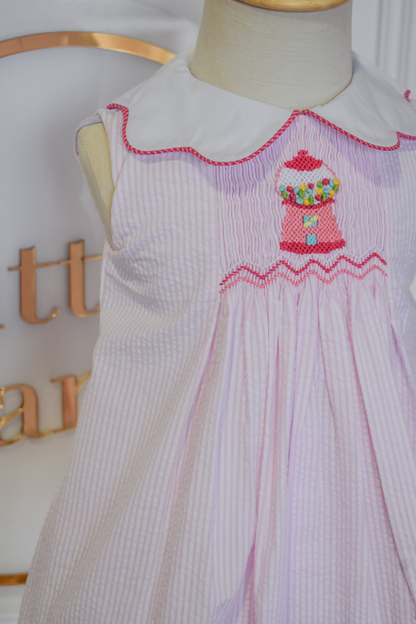 Bubblegum Bliss Seersucker Bloomer Set