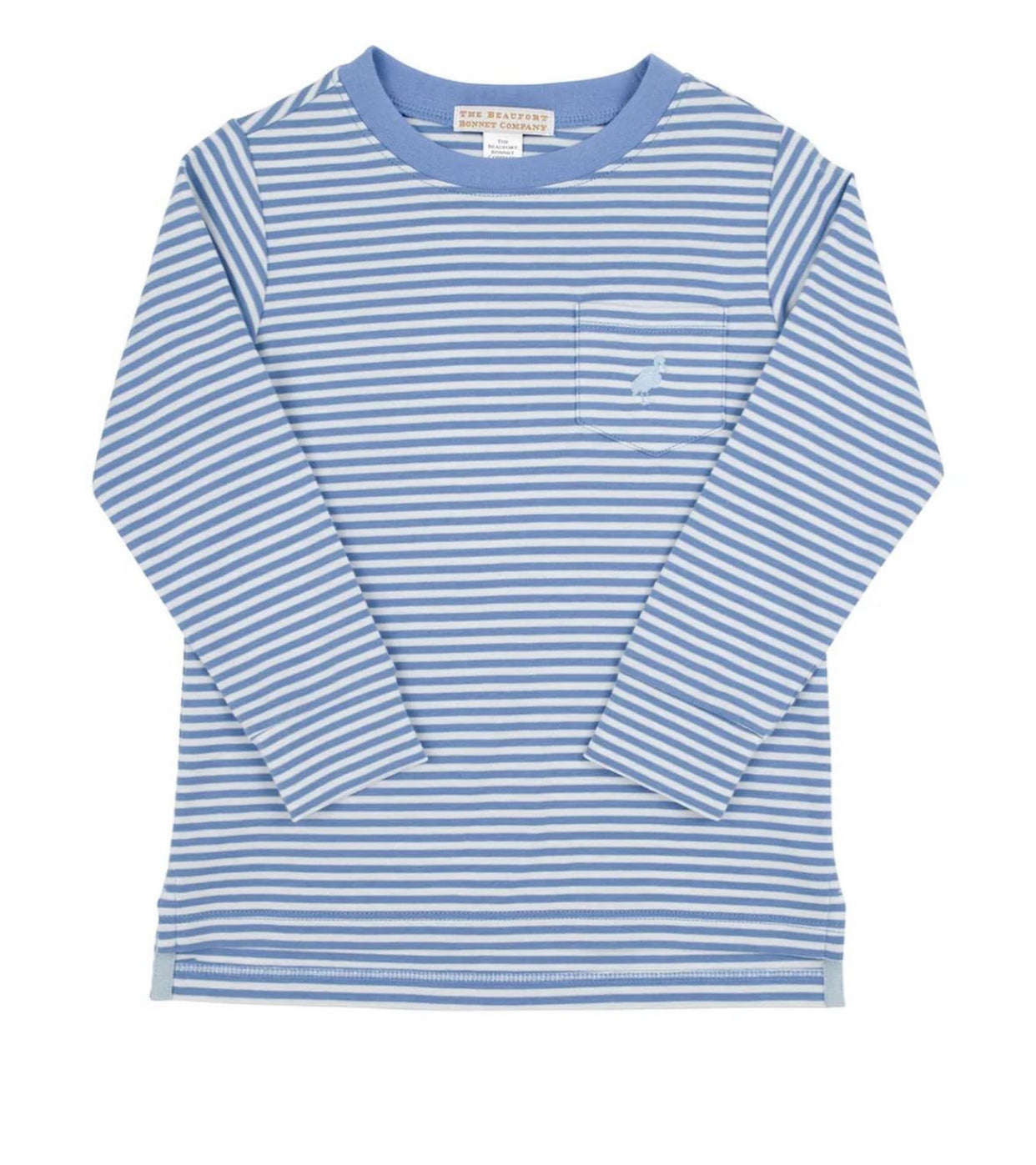 Long Sleeve Carter Crewneck-Barbados Blue Stripe