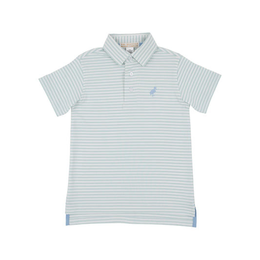 Prim and Proper Polo-Greenwich/Sarasota Mini Stripe