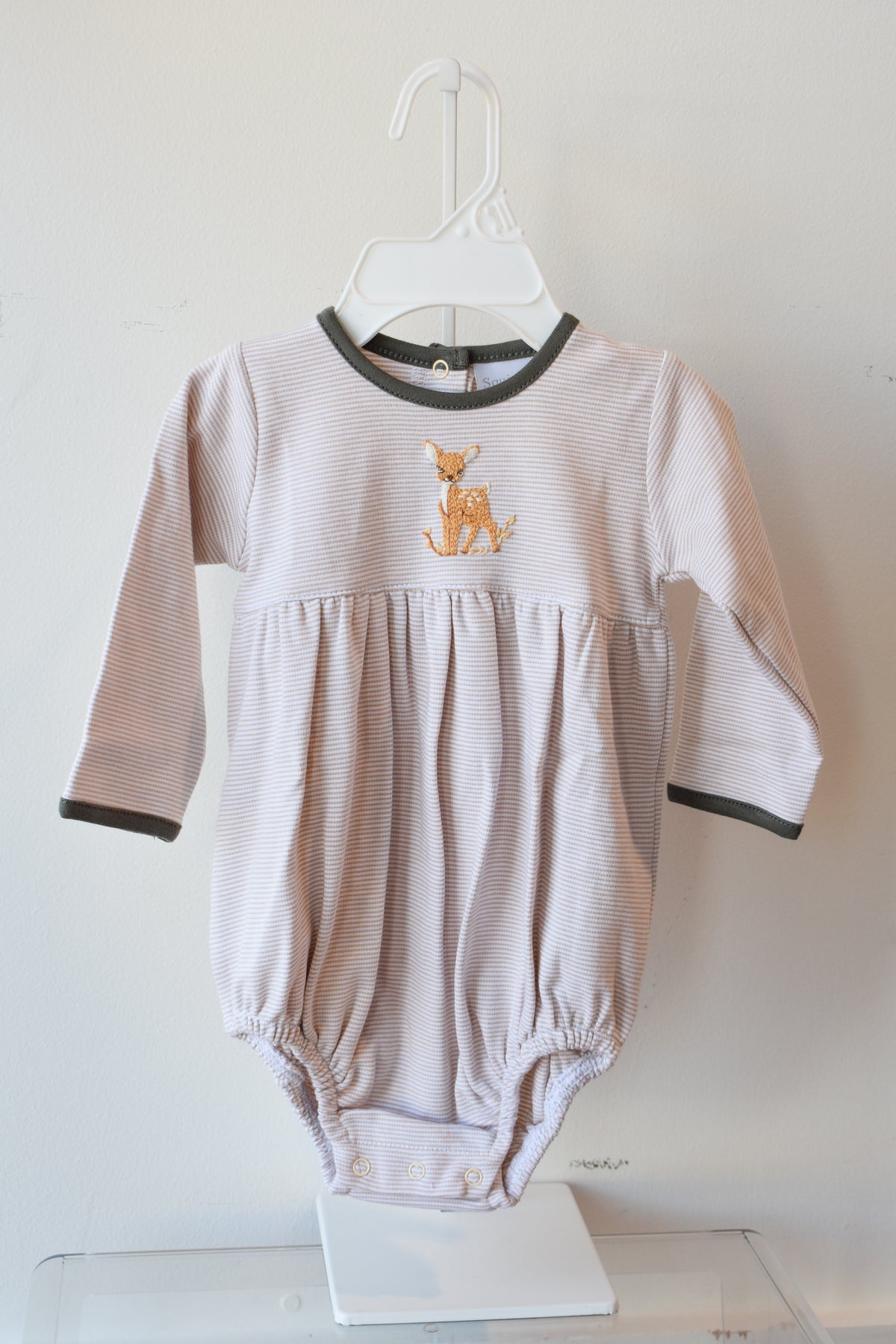 Fawning Around Mini Stripe Trim Bubble