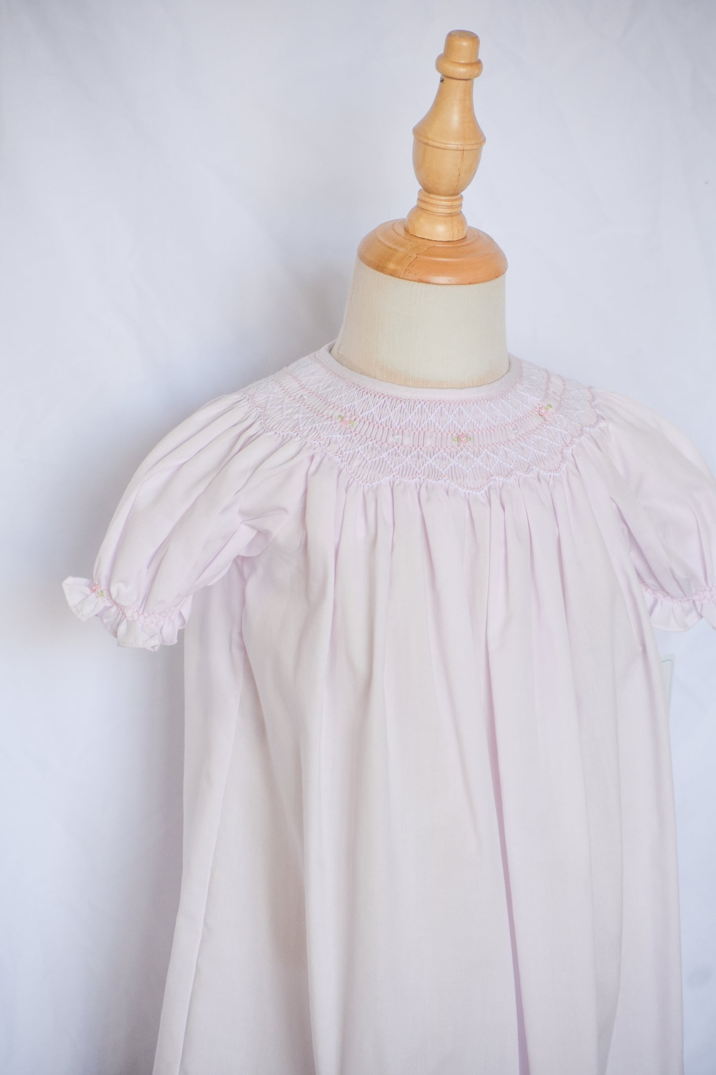 Rosebud Smocked Heirloom Dress