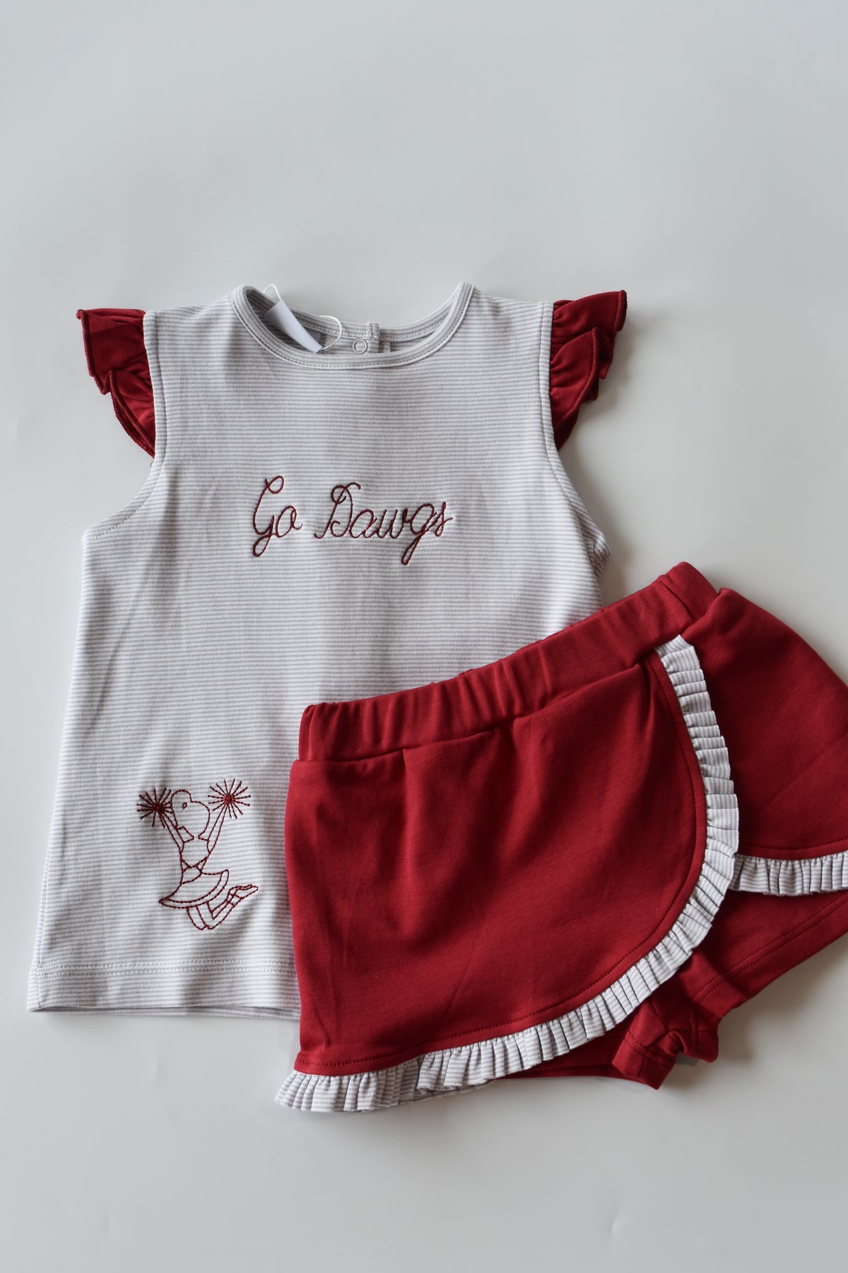 Go Dawgs Cheerleader Skort Set