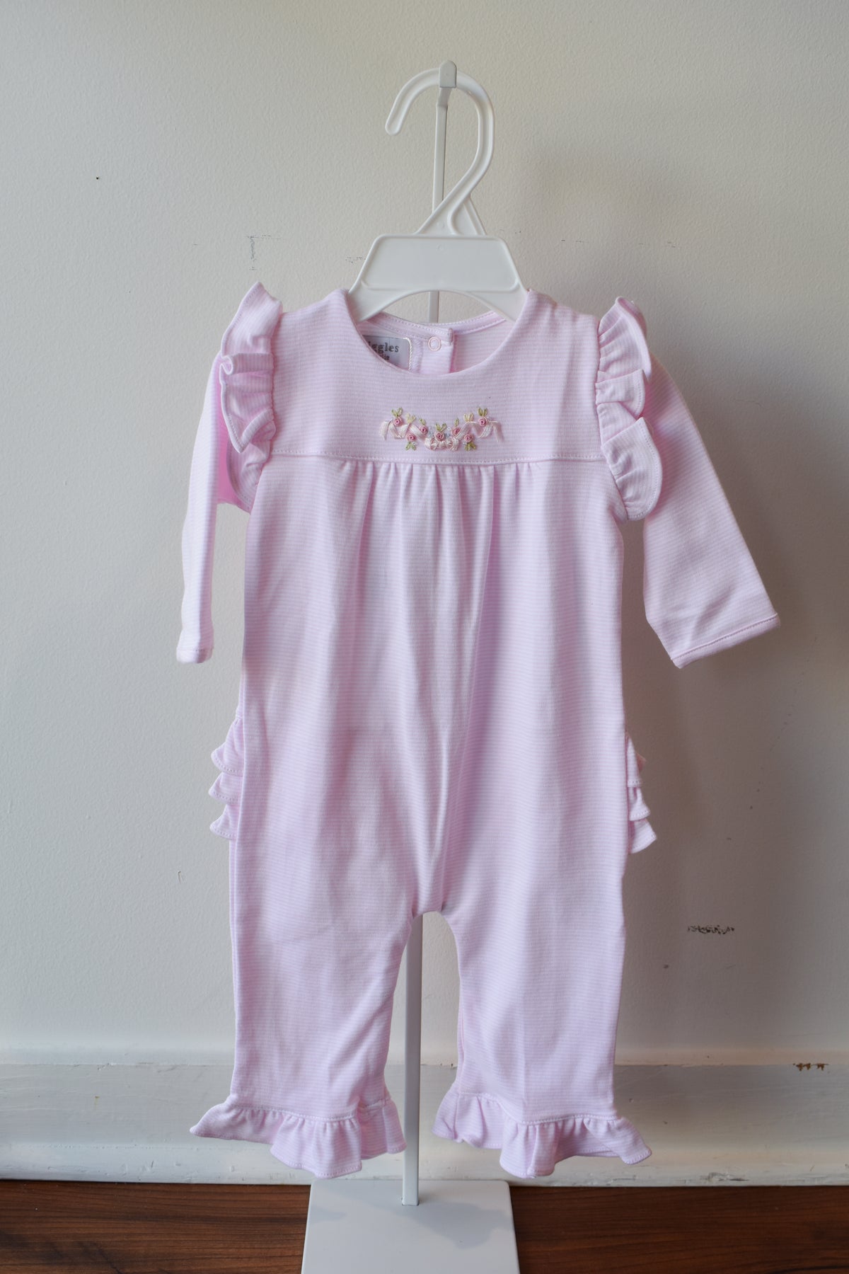 Petal Pink Long Sleeve Romper