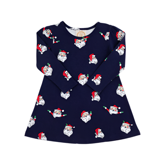 Jolly Saint Nick Long Sleeve Penny Play Dress