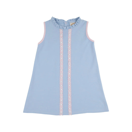 Lizzie’s Luxe Dress-Beale Street Blue/Pink Striped