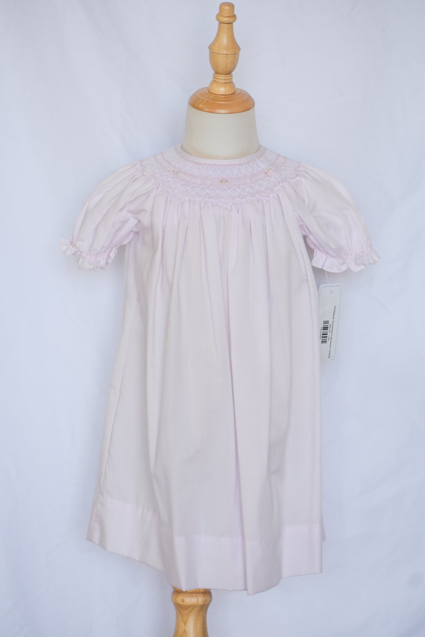 Rosebud Smocked Heirloom Dress