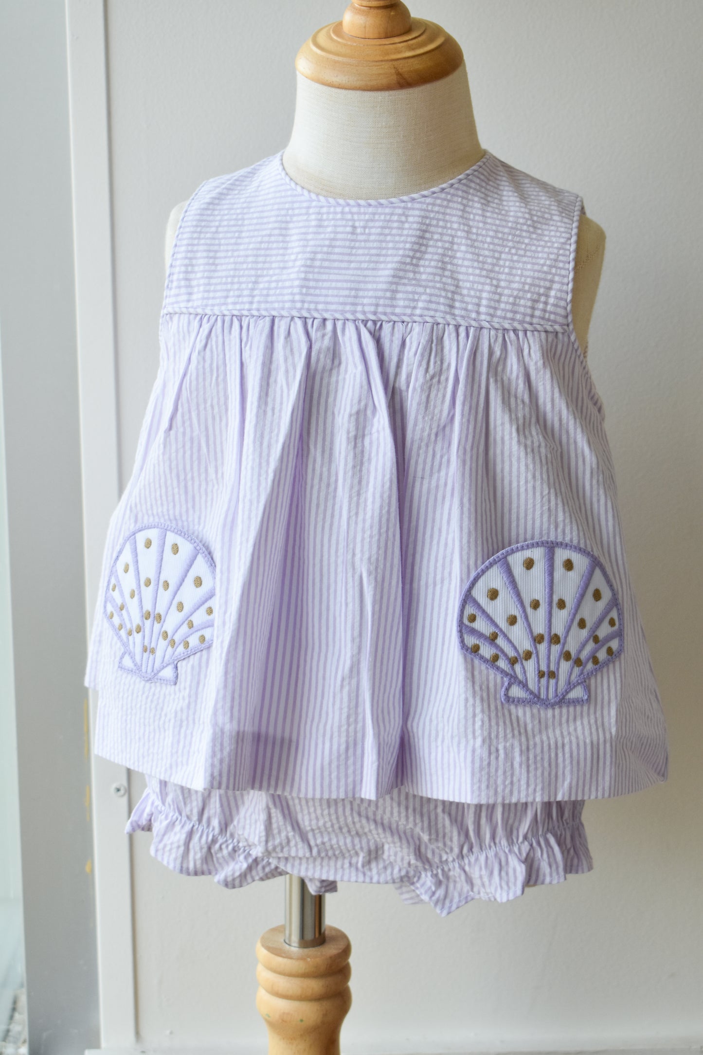 Applique Pocket Diaper Set-Seashells