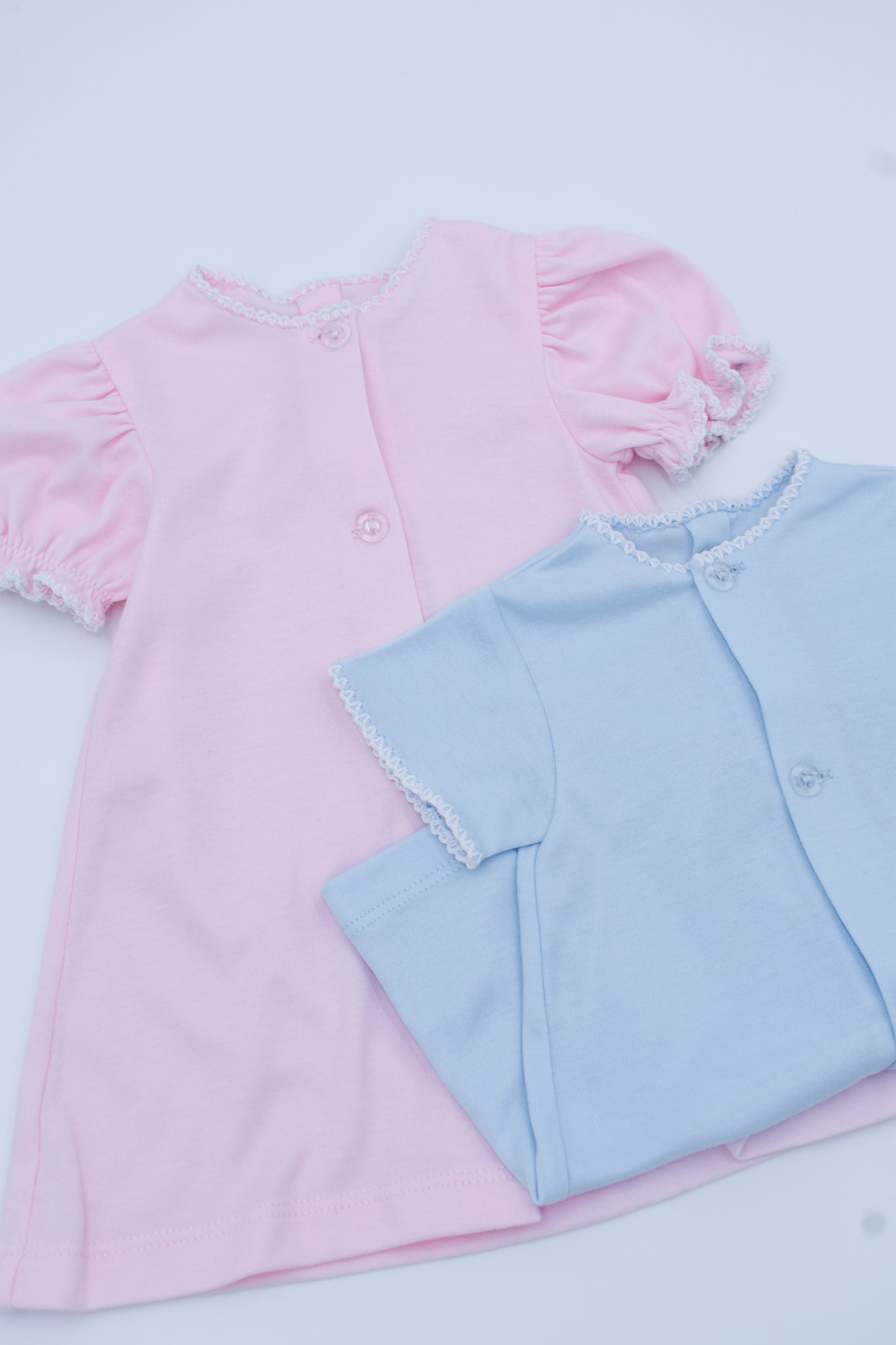 Baby Blue Crochet Knit Daygown