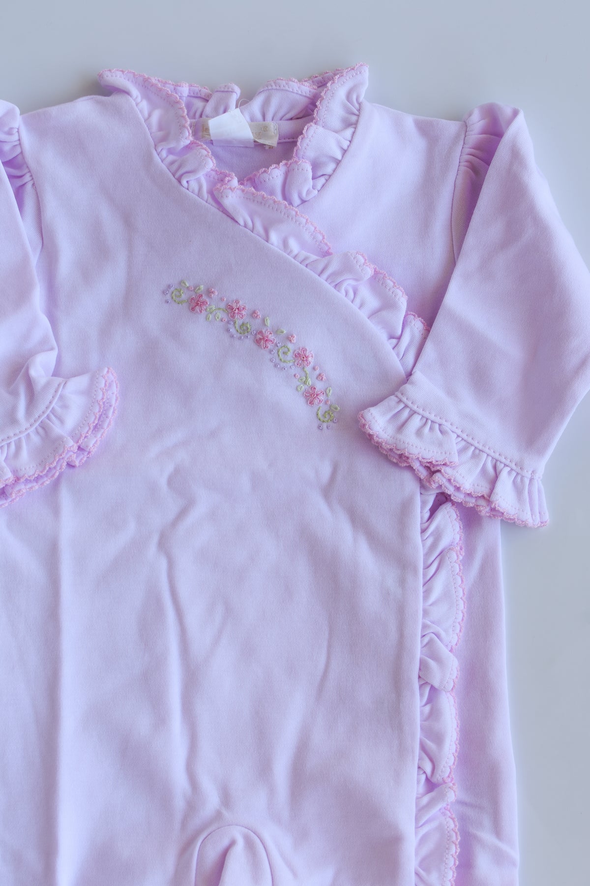 Fall Florals Premier Hand Embroidered Footie