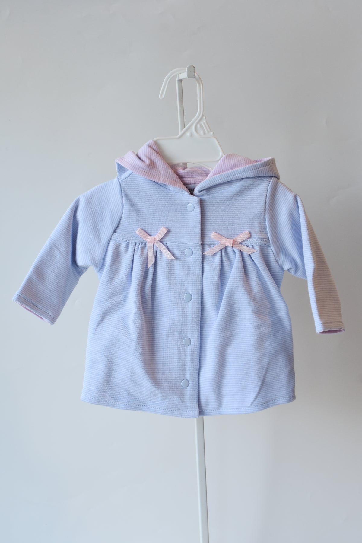 Blue Mini Stripe Bow Jacket