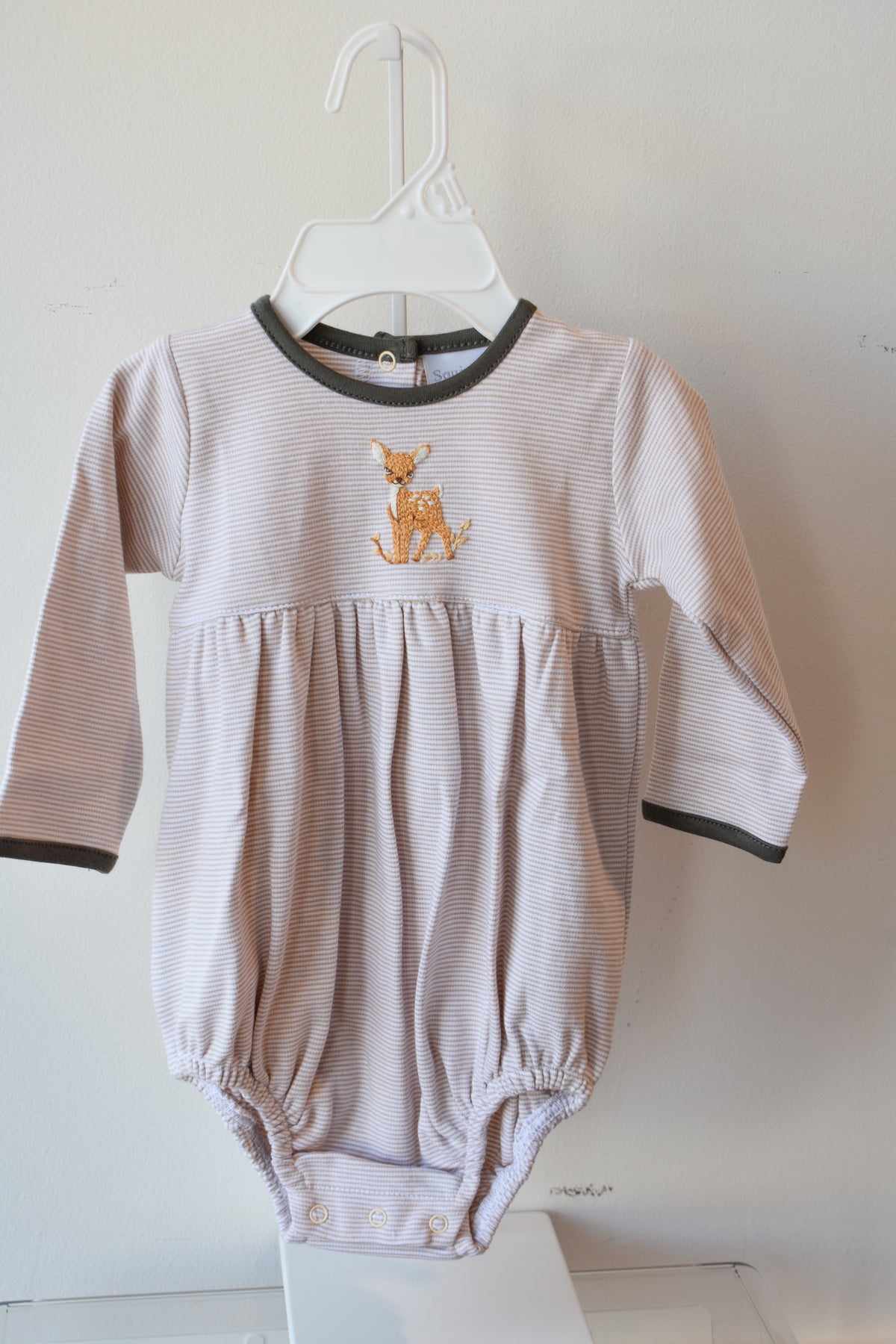 Fawning Around Mini Stripe Trim Bubble