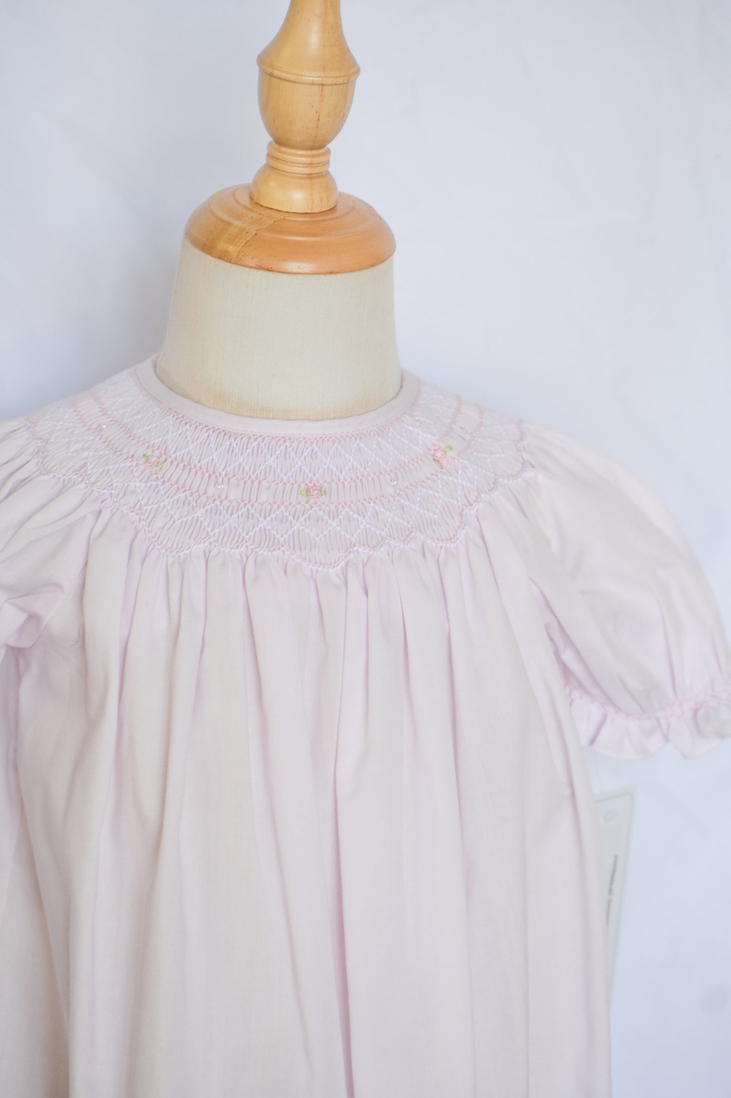 Rosebud Smocked Heirloom Dress