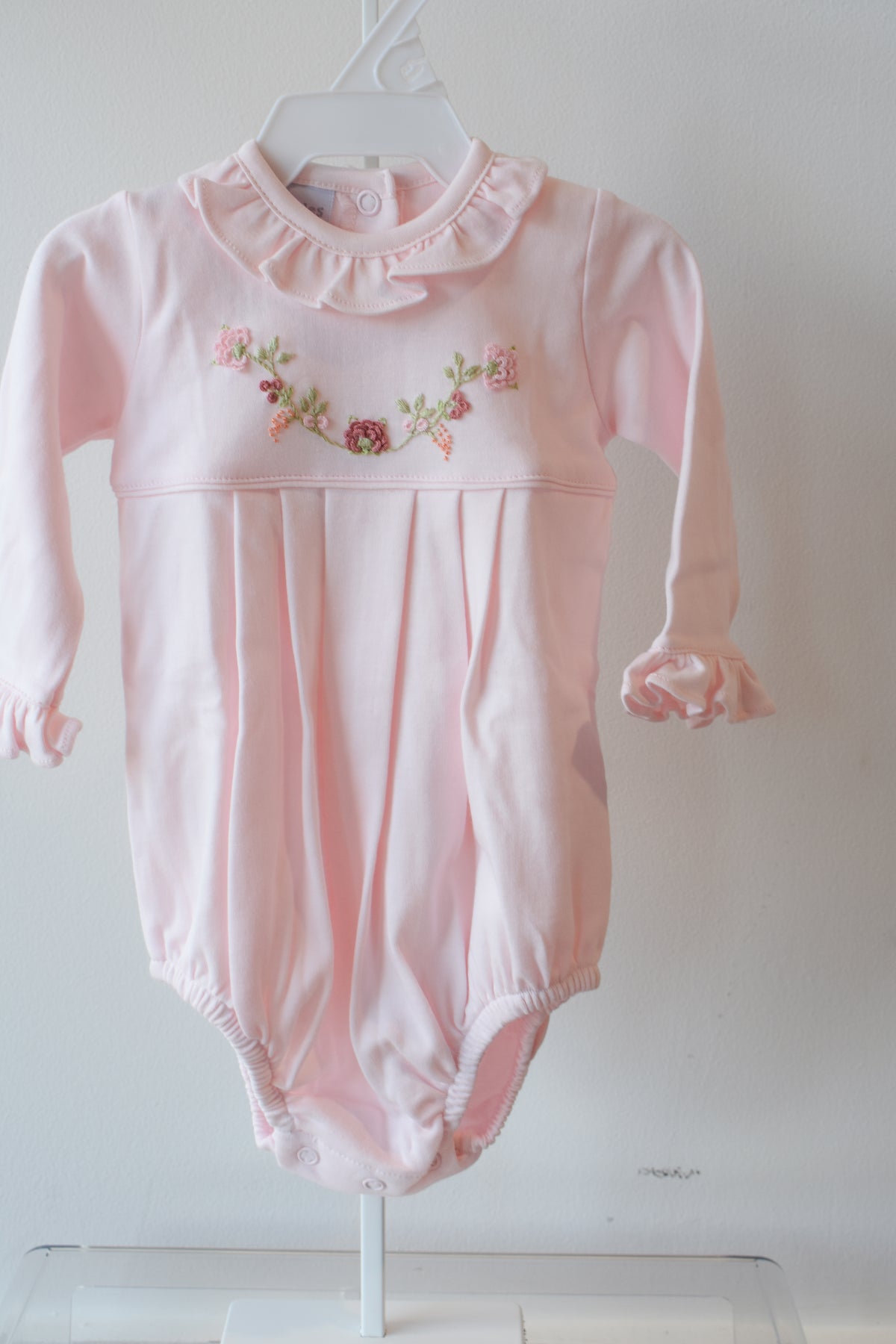 Fall Floral Vines Long Sleeve Ruffle Bubble
