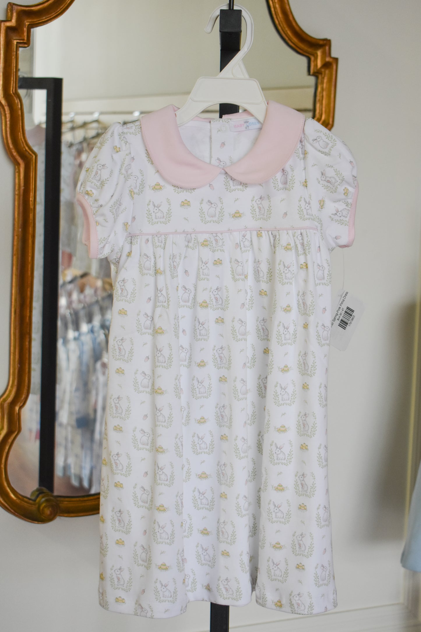 Hop Into Spring-Pink Pima Dress