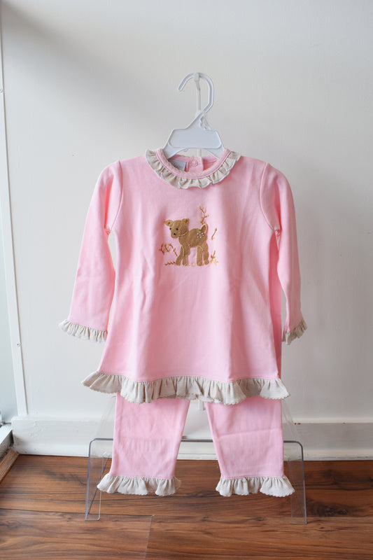 Fawning Around Pink Pant Set